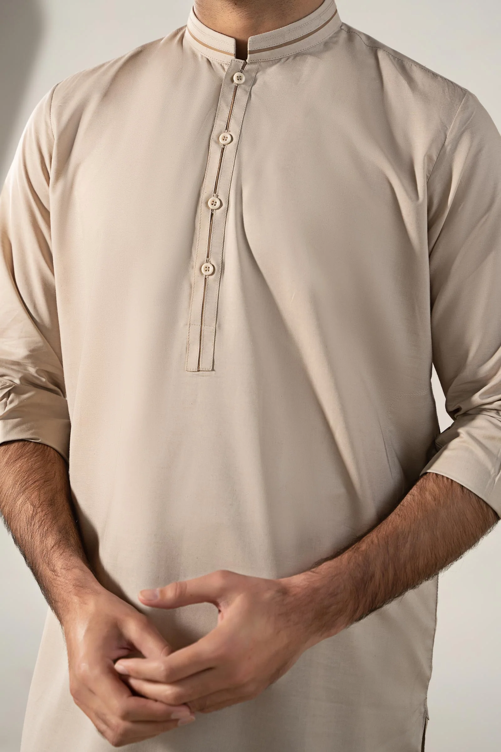 Dyed Cotton Silk Suit - Image 4