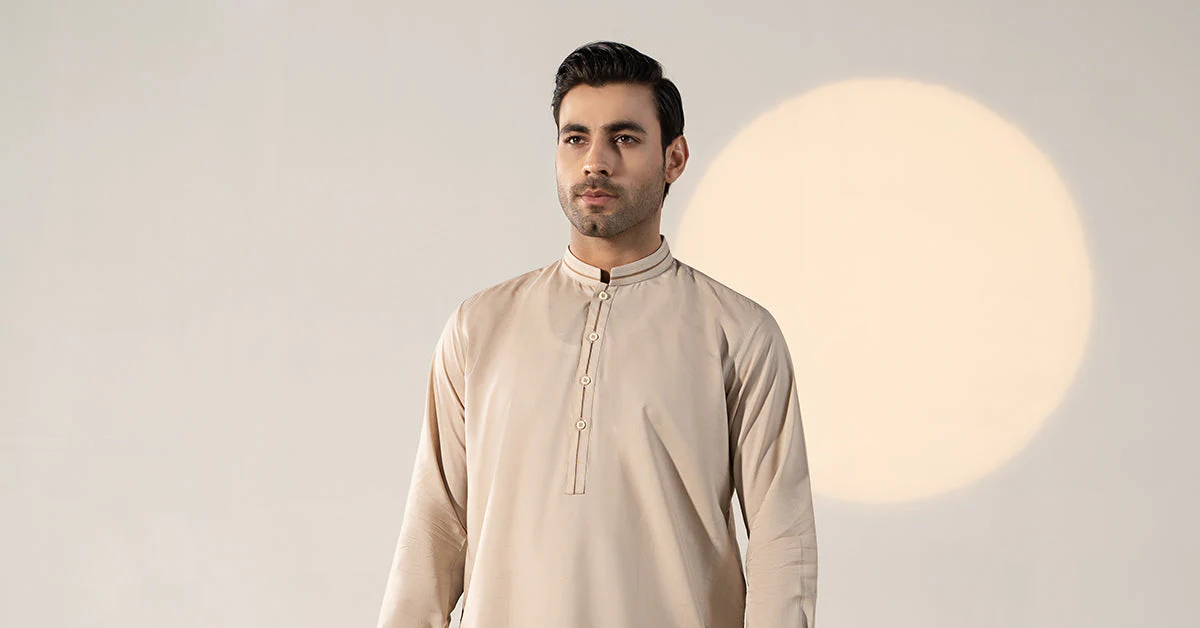 Dyed Cotton Silk Suit - Image 7