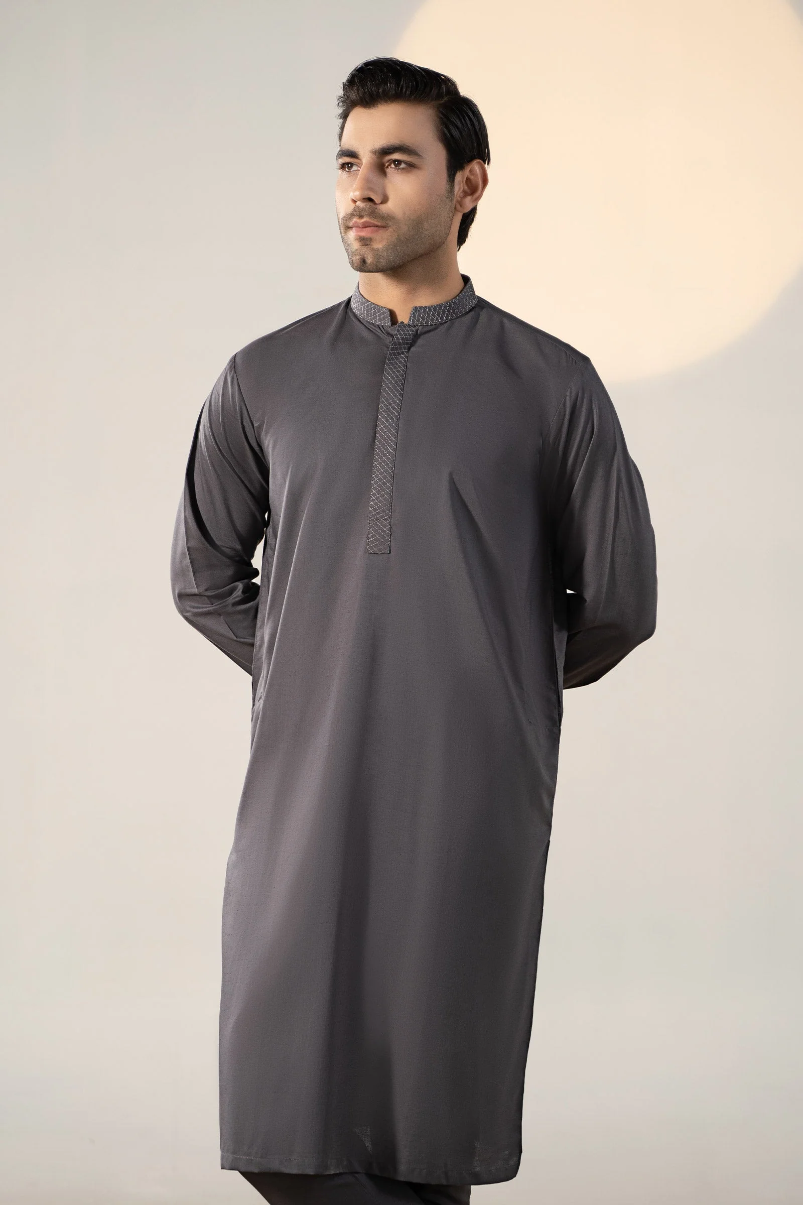 Dyed Cotton Silk Suit - Image 2