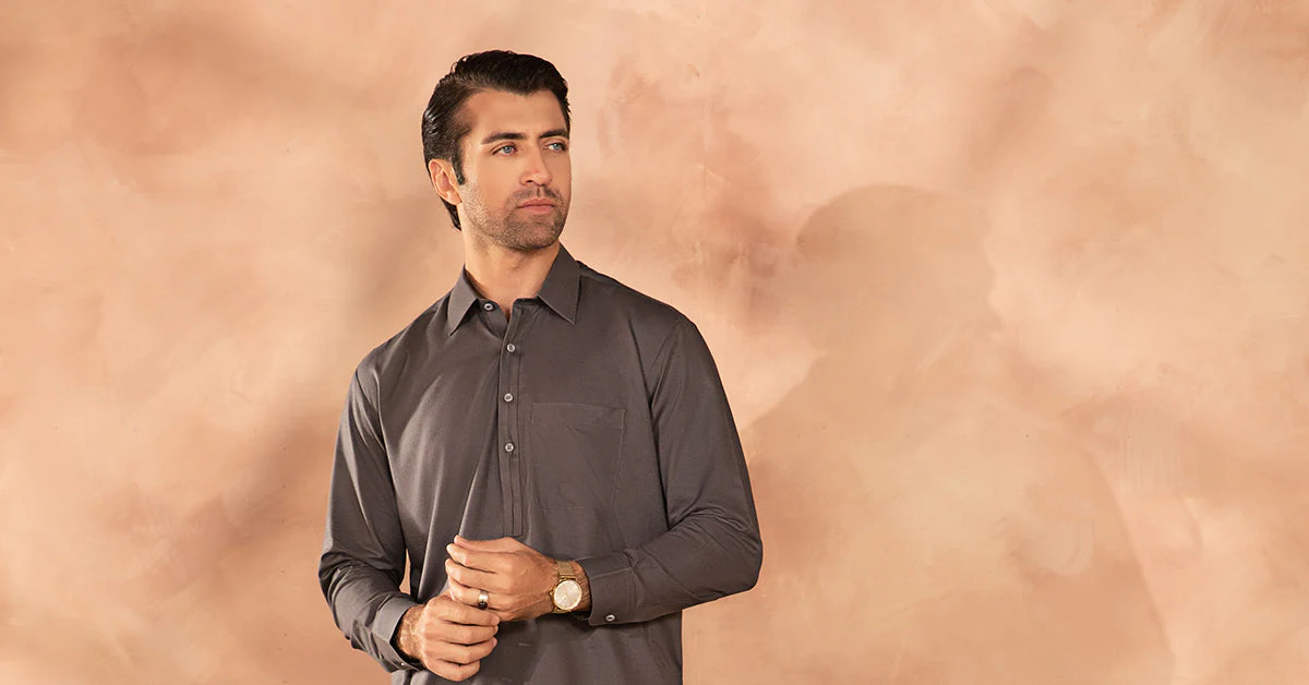 Dyed Cotton Silk Suit - Image 7