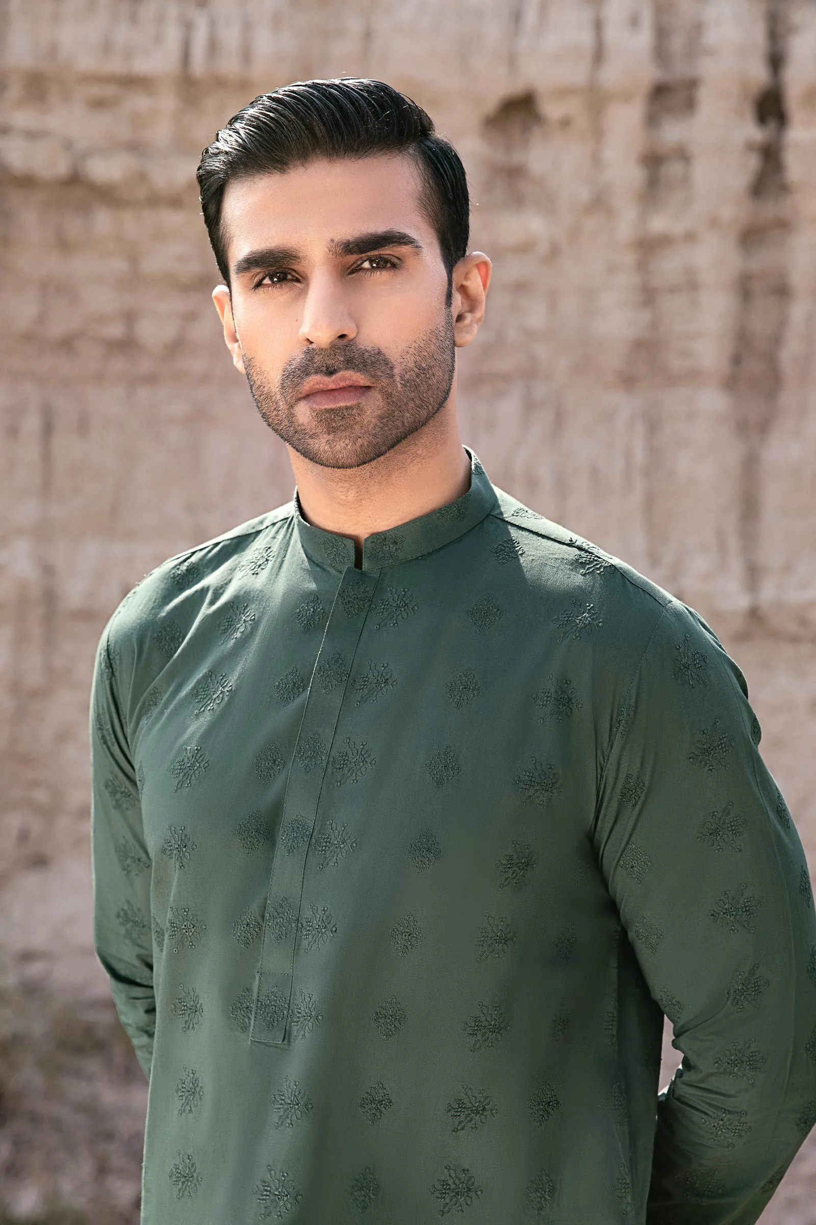 Kurta Dark Olive GTS-W23-01 - Image 2