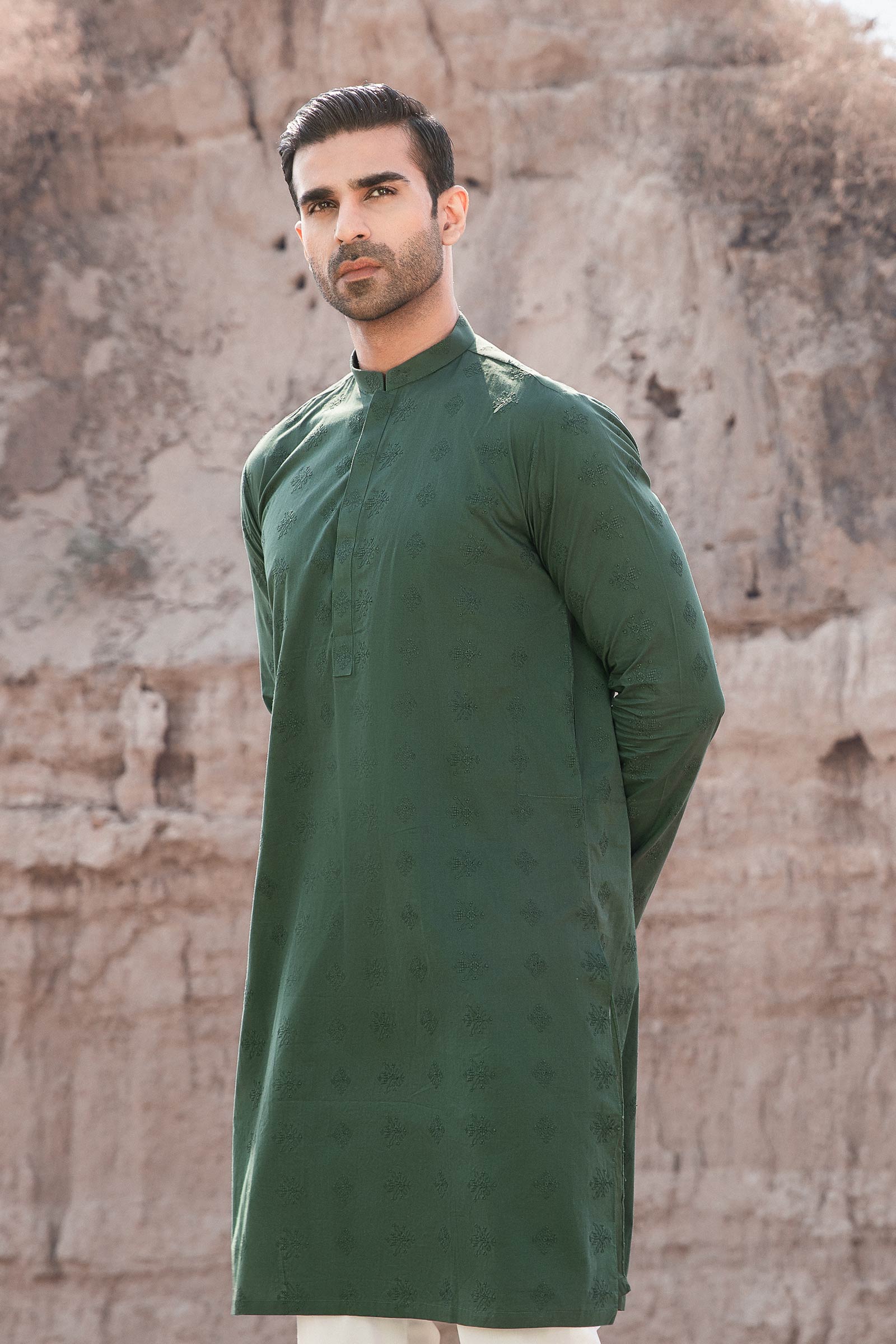 Kurta Dark Olive GTS-W23-01 - Image 3
