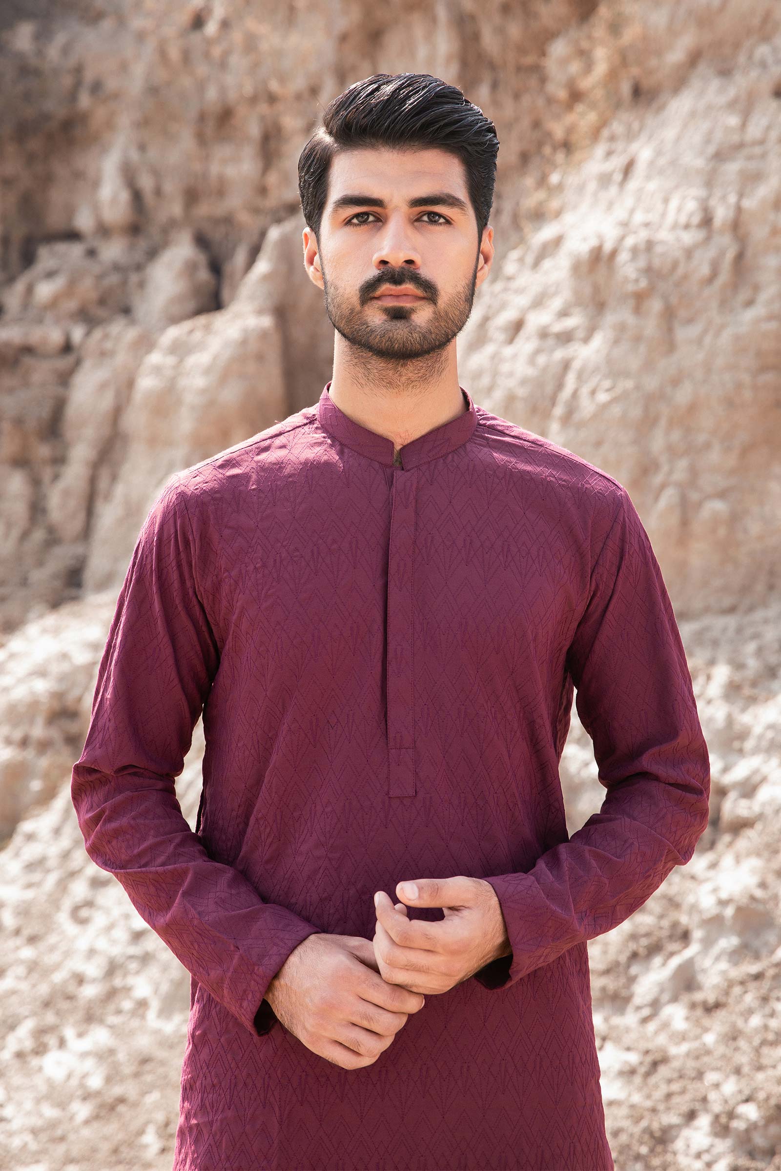 Kurta Deep Plum GTS-W23-07 - Image 3