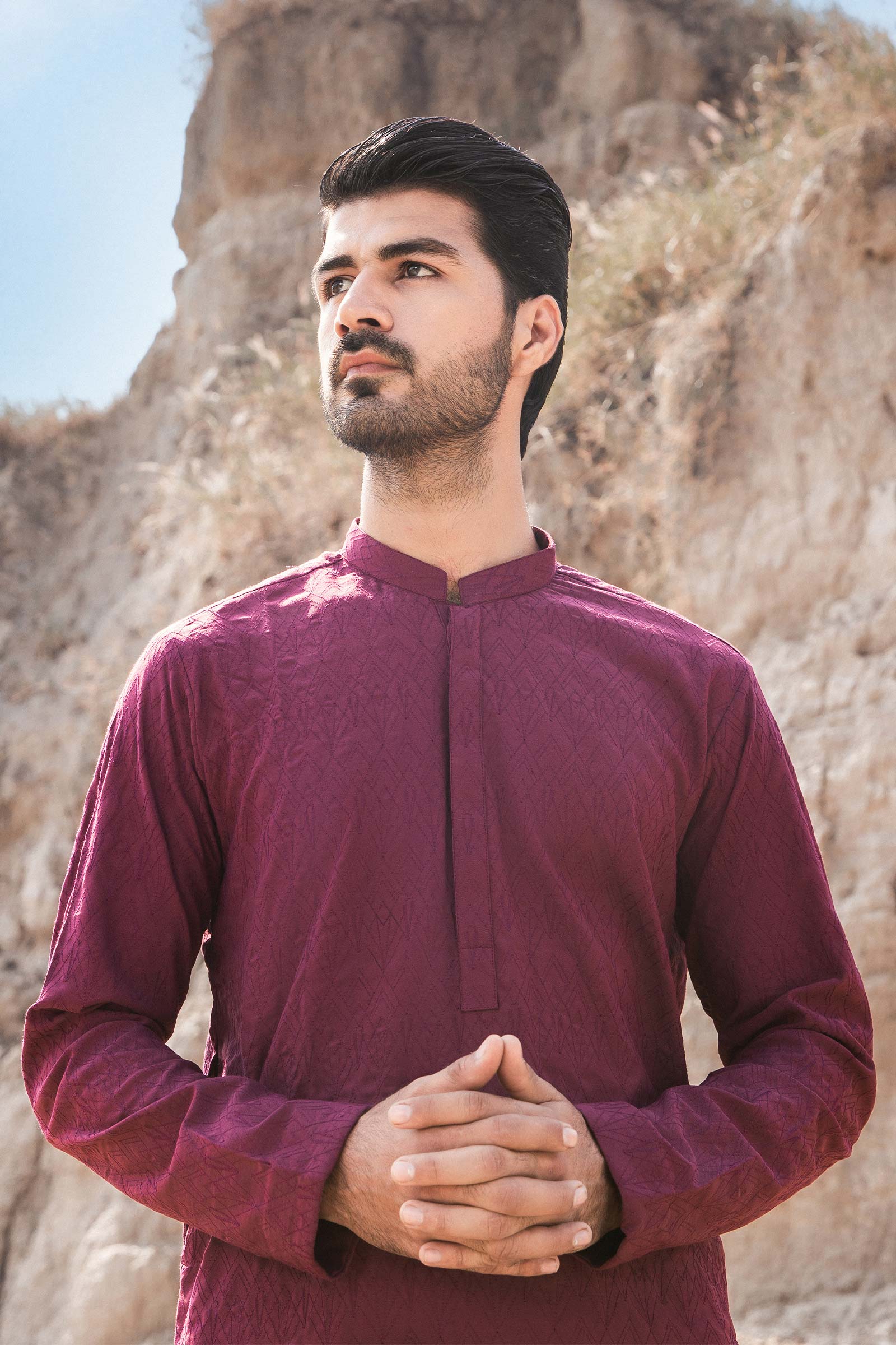 Kurta Deep Plum GTS-W23-07 - Image 4