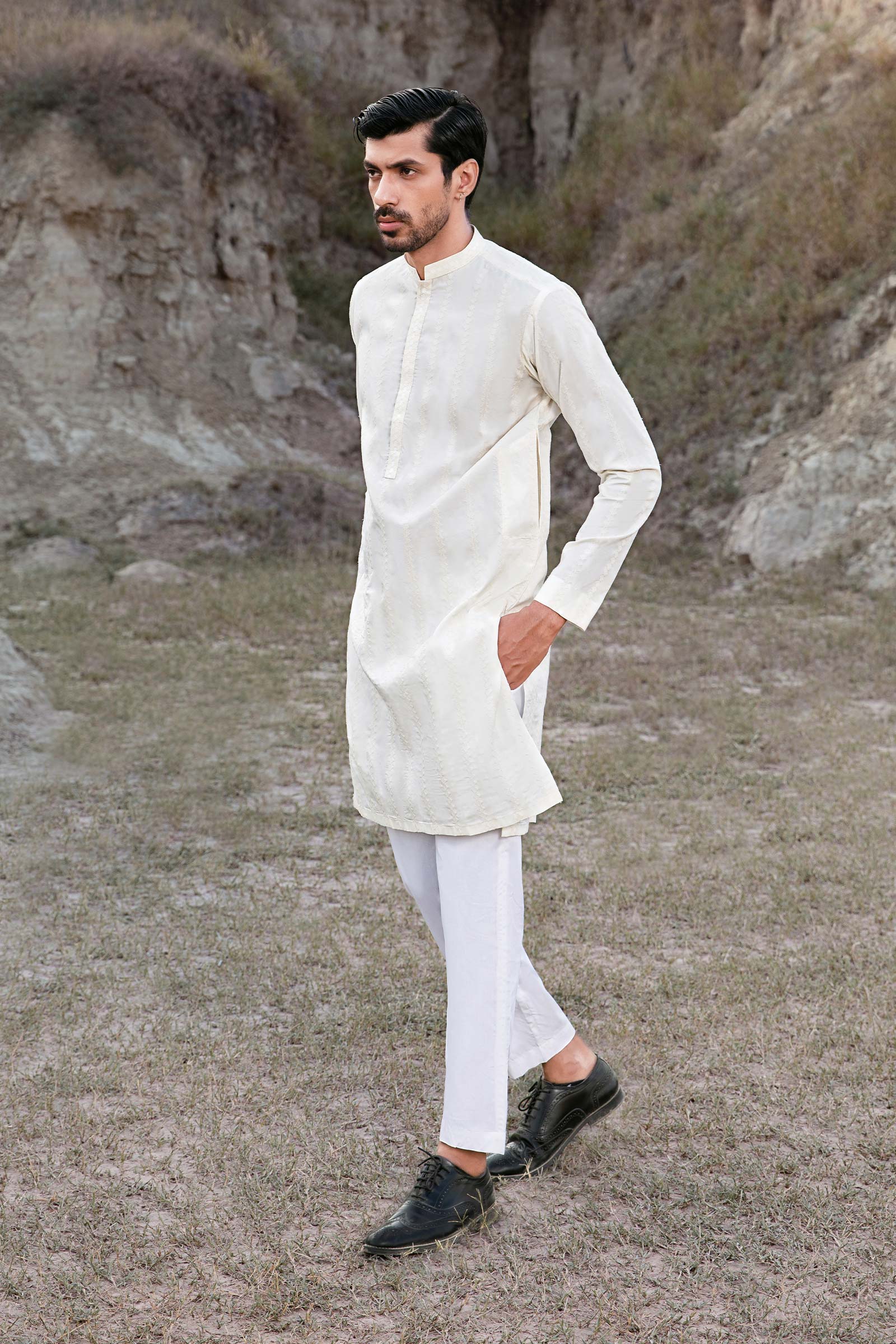 Kurta Off White GTS-W23-08 - Image 3