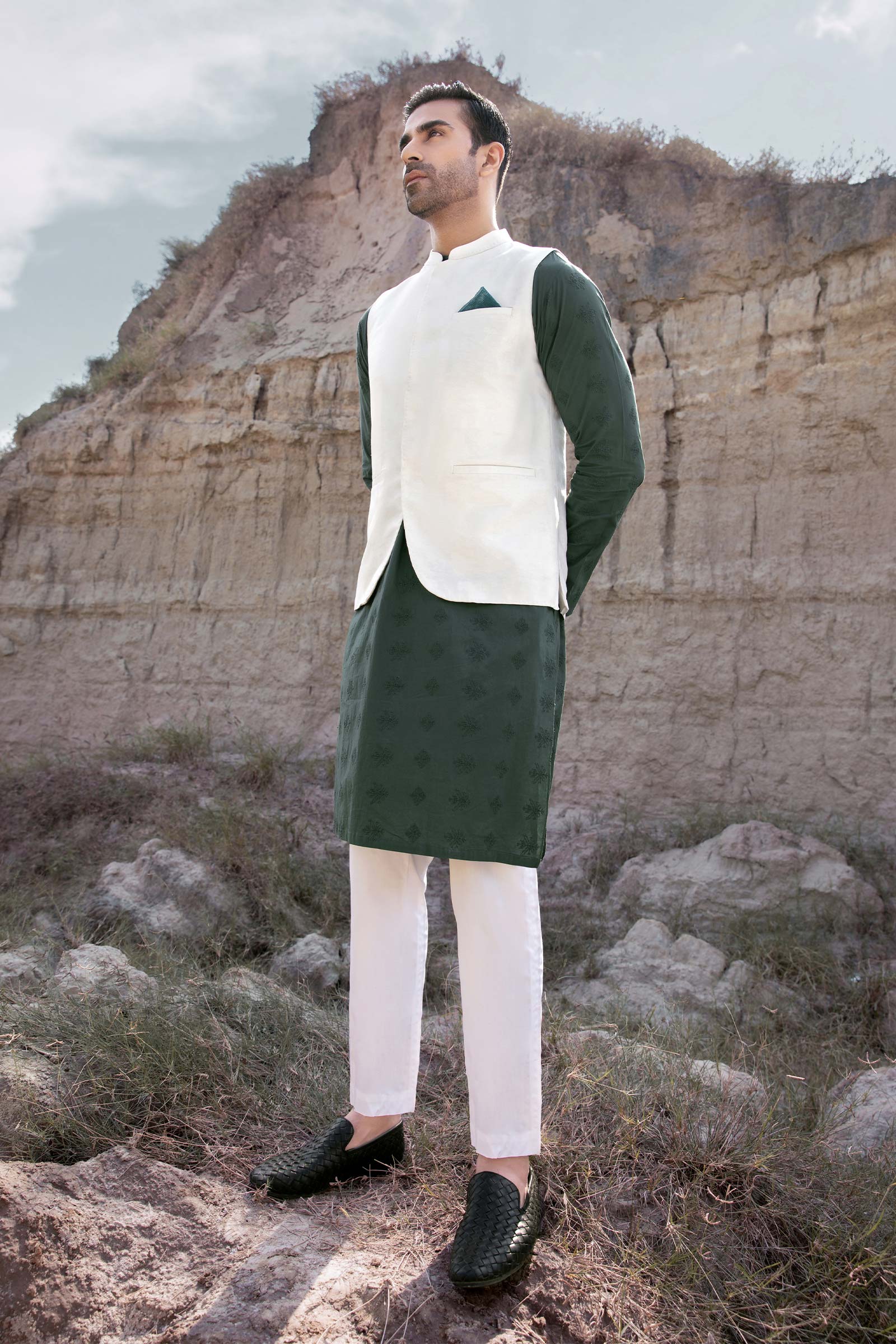 Waistcoat White GTS-W23-14 - Image 5