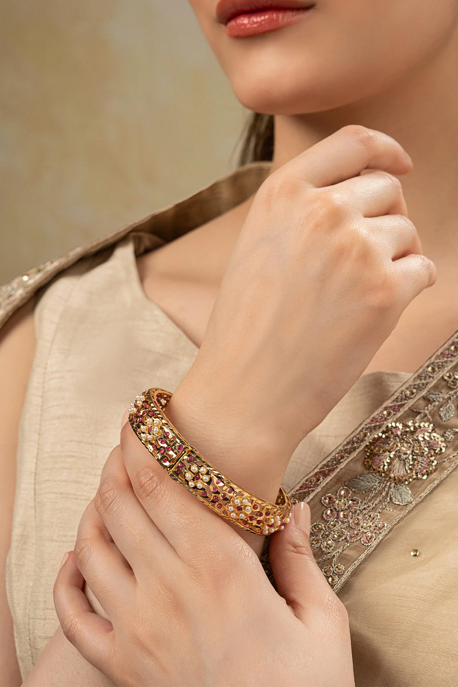 Pearl Petal Bangle - Image 2