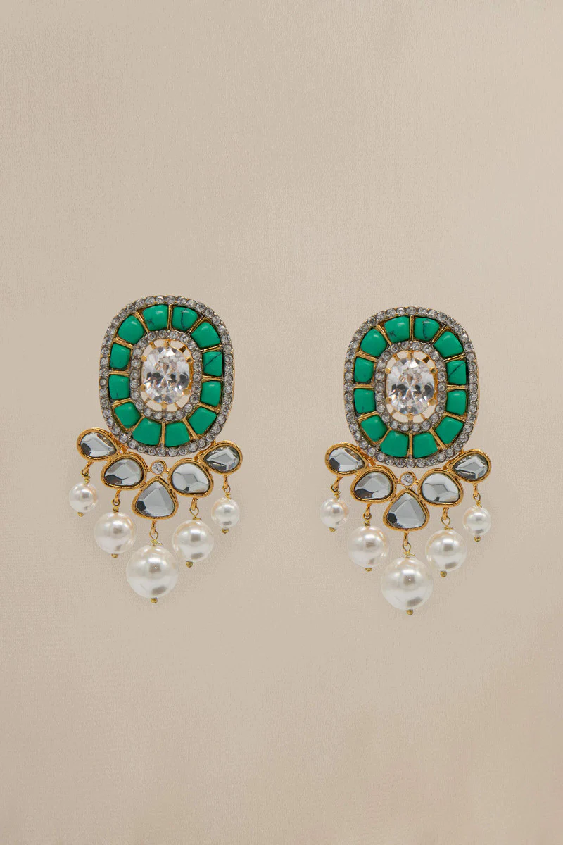 JER-035 Turquoise and Gold - Image 2