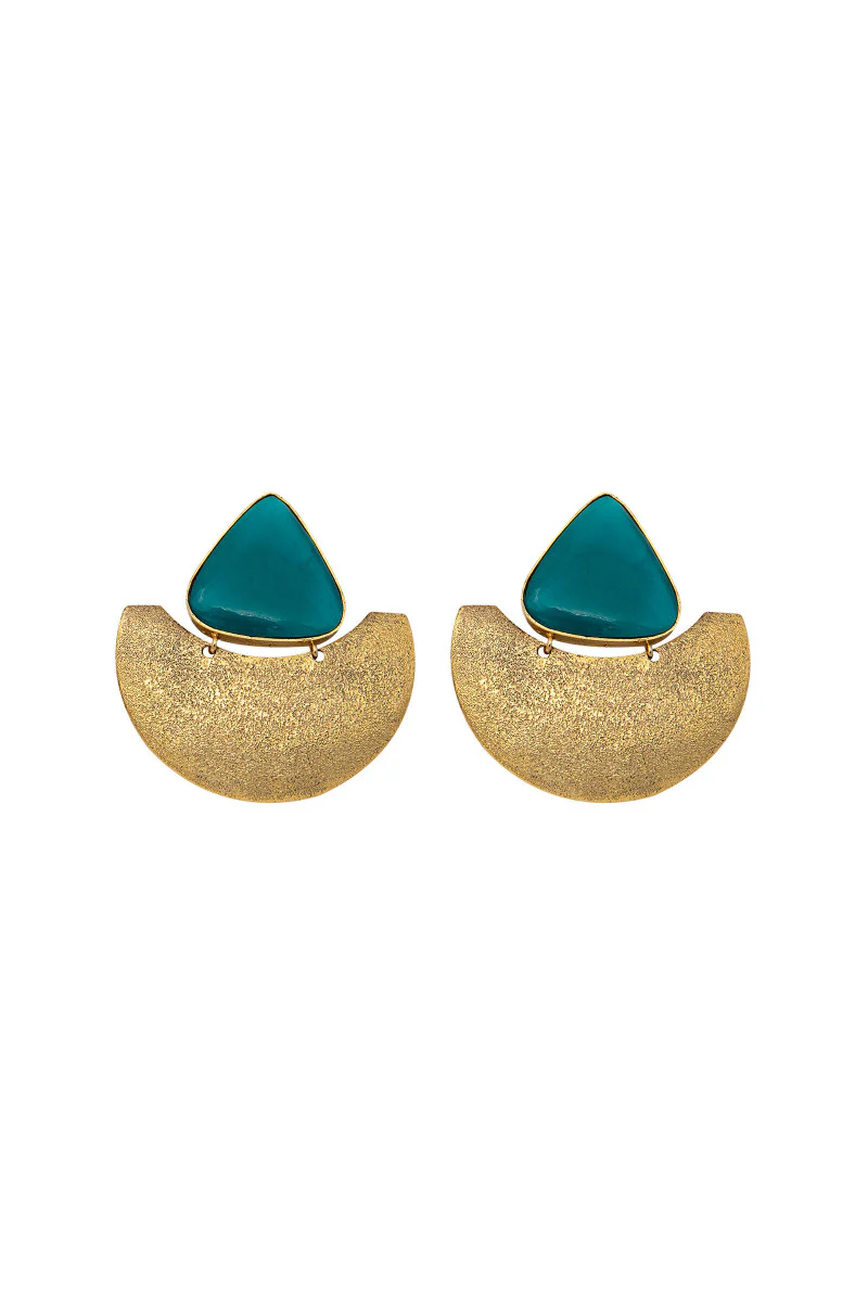 JER-036-Blue Tourmaline and Gold - Image 2