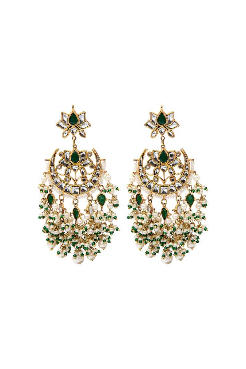 JER-037-Emerald green and Gold - Image 2