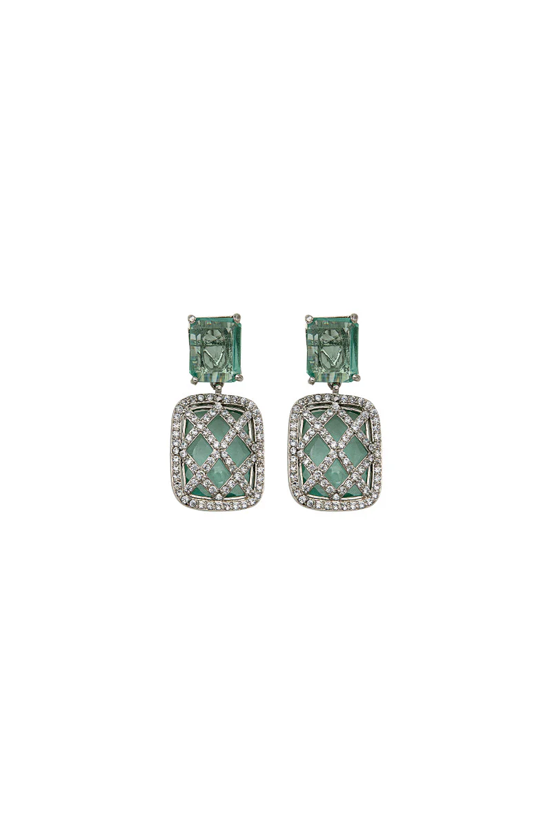 JER-039-Crystal blue and White rhodium - Image 2
