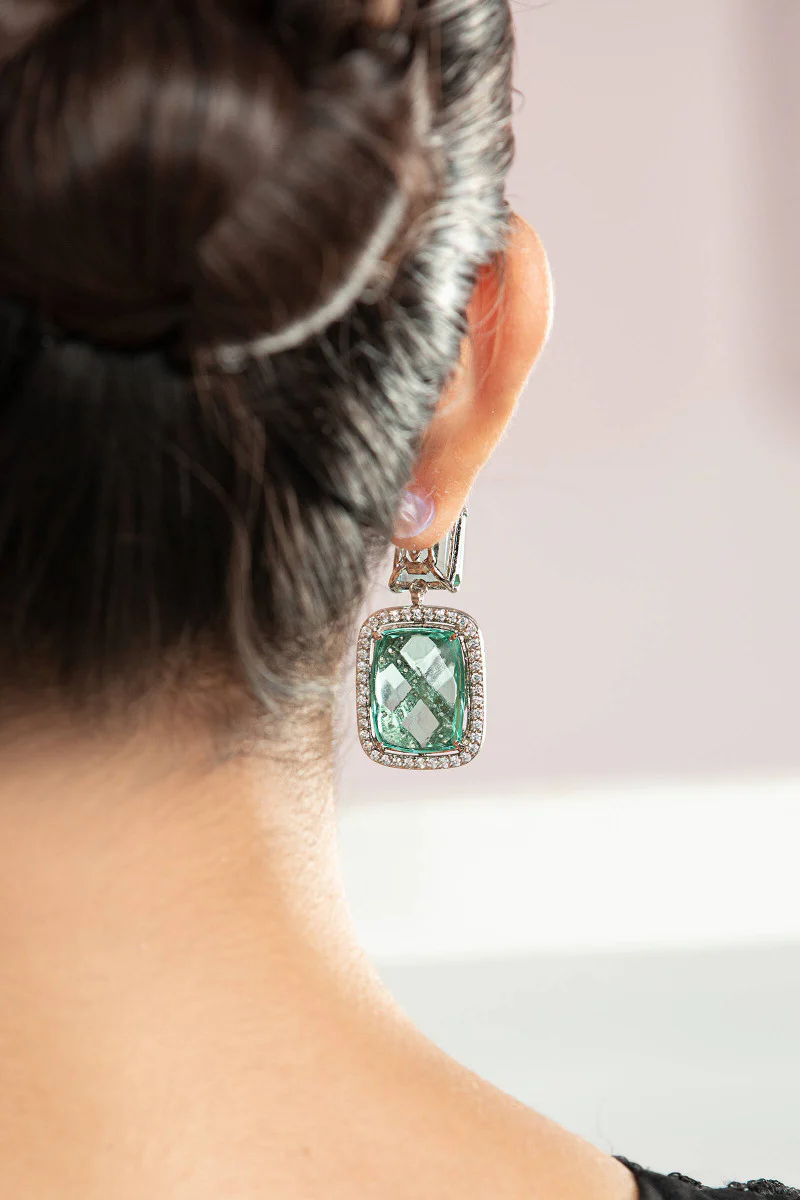 JER-039-Crystal blue and White rhodium - Image 3