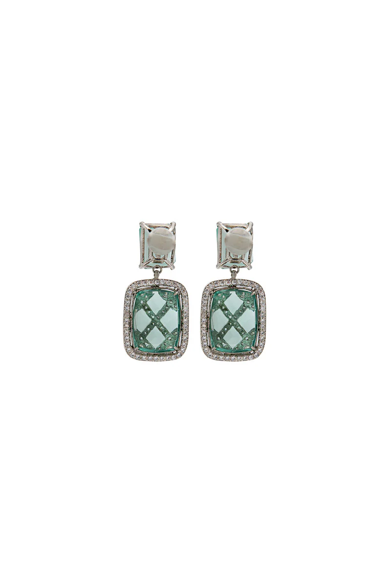 JER-039-Crystal blue and White rhodium - Image 4