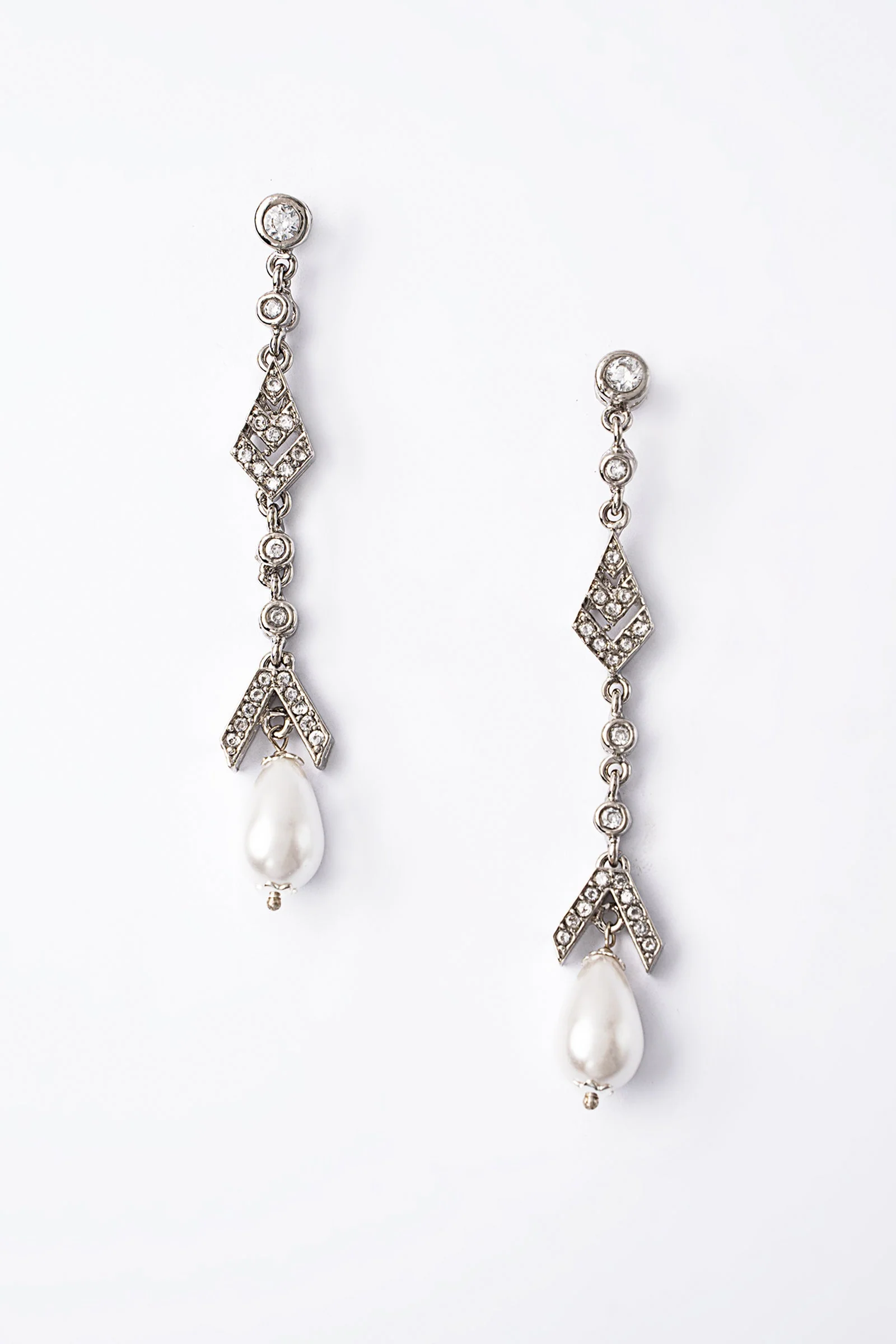 Pearl Drop Earrings - Image 3