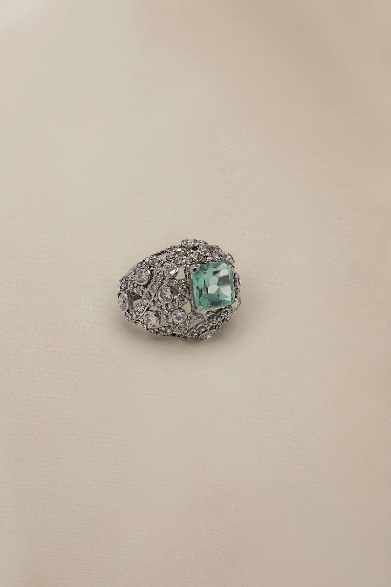 JRG-013 Teal and White Rhodium - Image 3