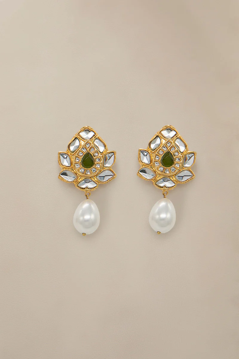JSD-016-Green Peridot with Pearl - Image 2