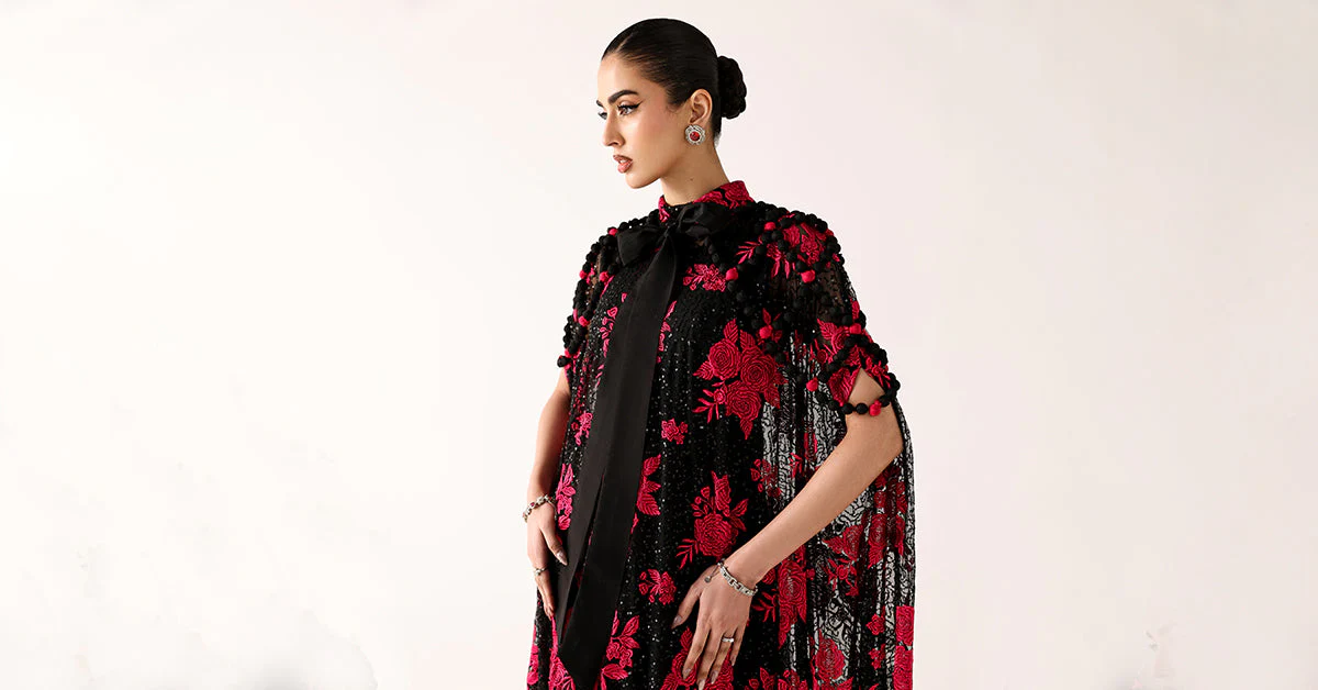Embroidered Net Fabric (2Pcs) - Image 10