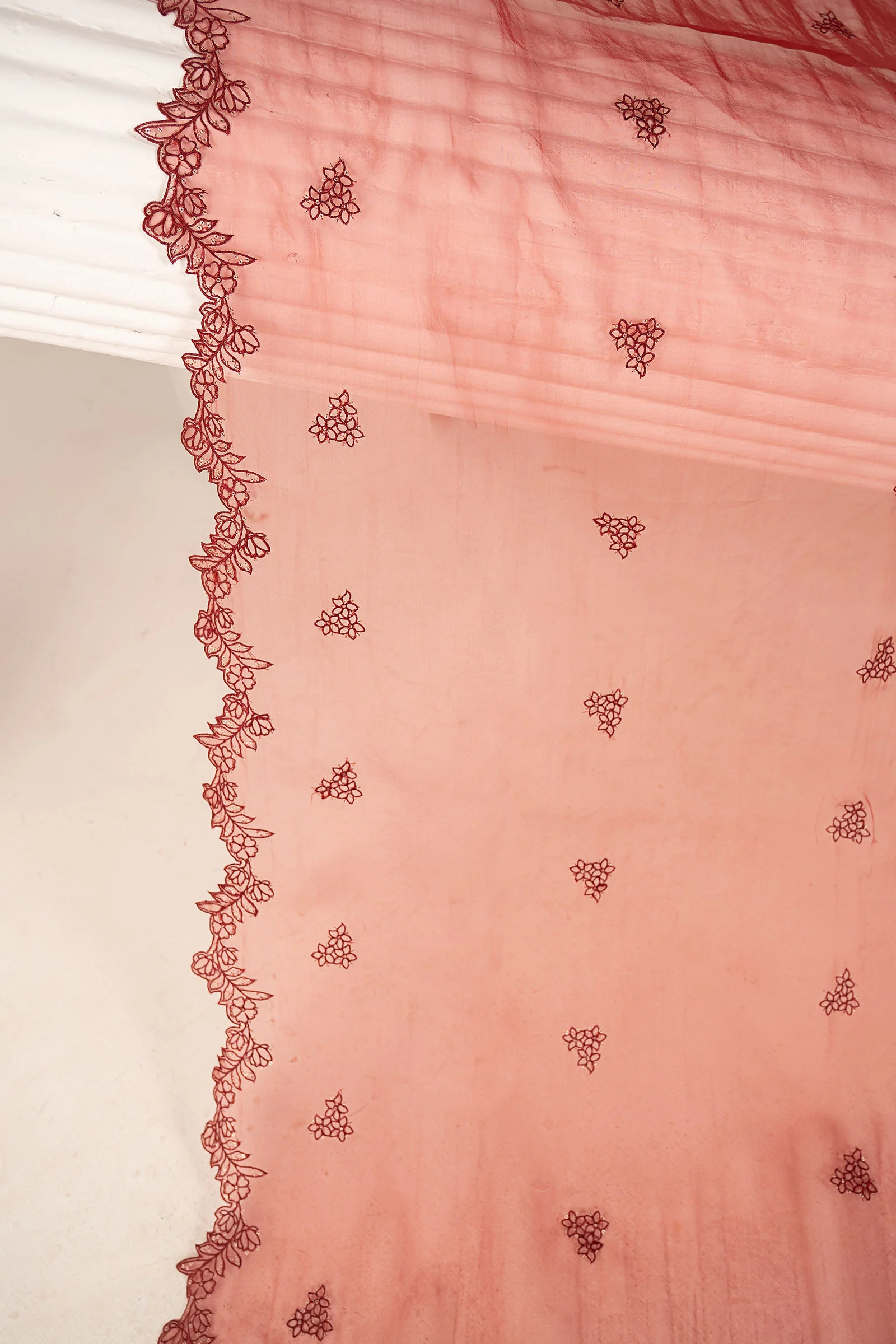 Embroidered Organza Fabric (2Pcs) - Image 10
