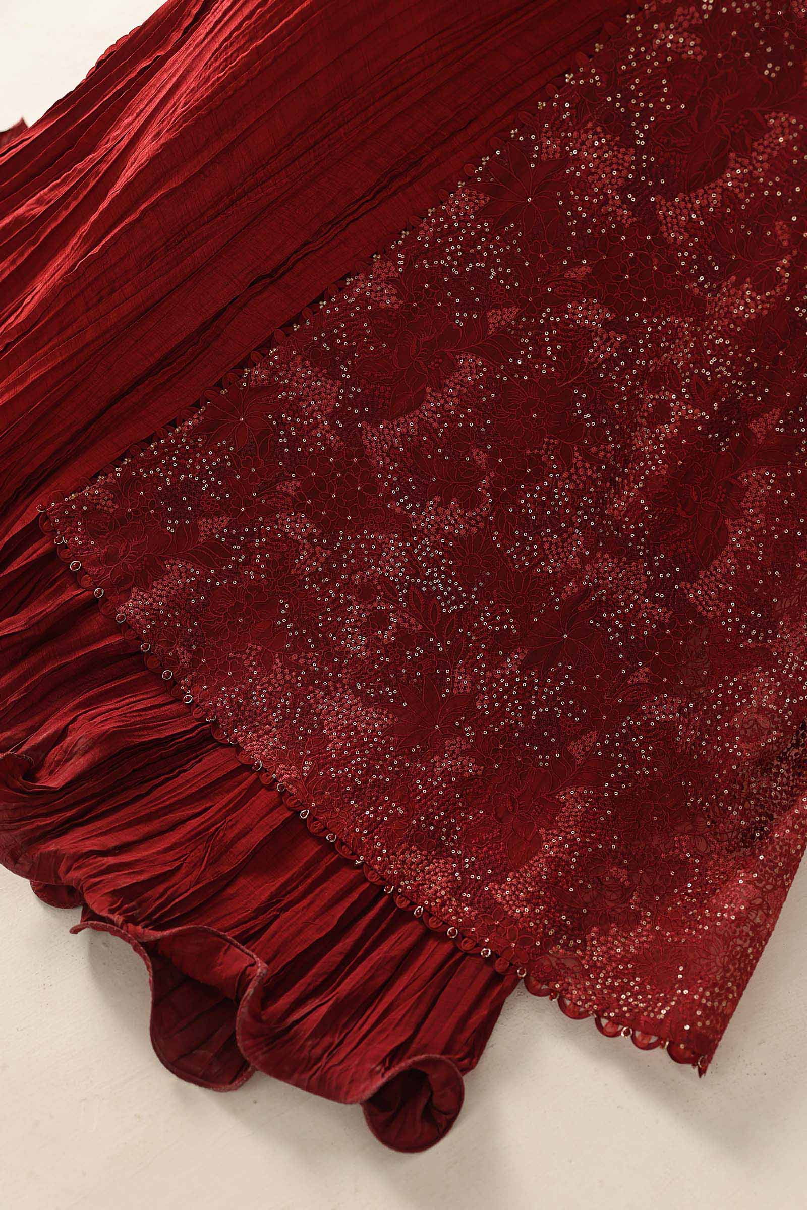Embroidered Organza Fabric (2Pcs) - Image 5