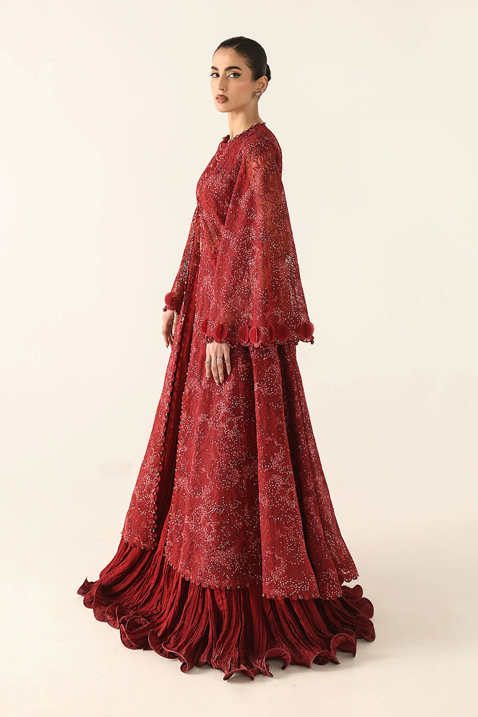 Embroidered Organza Fabric (2Pcs) - Image 7