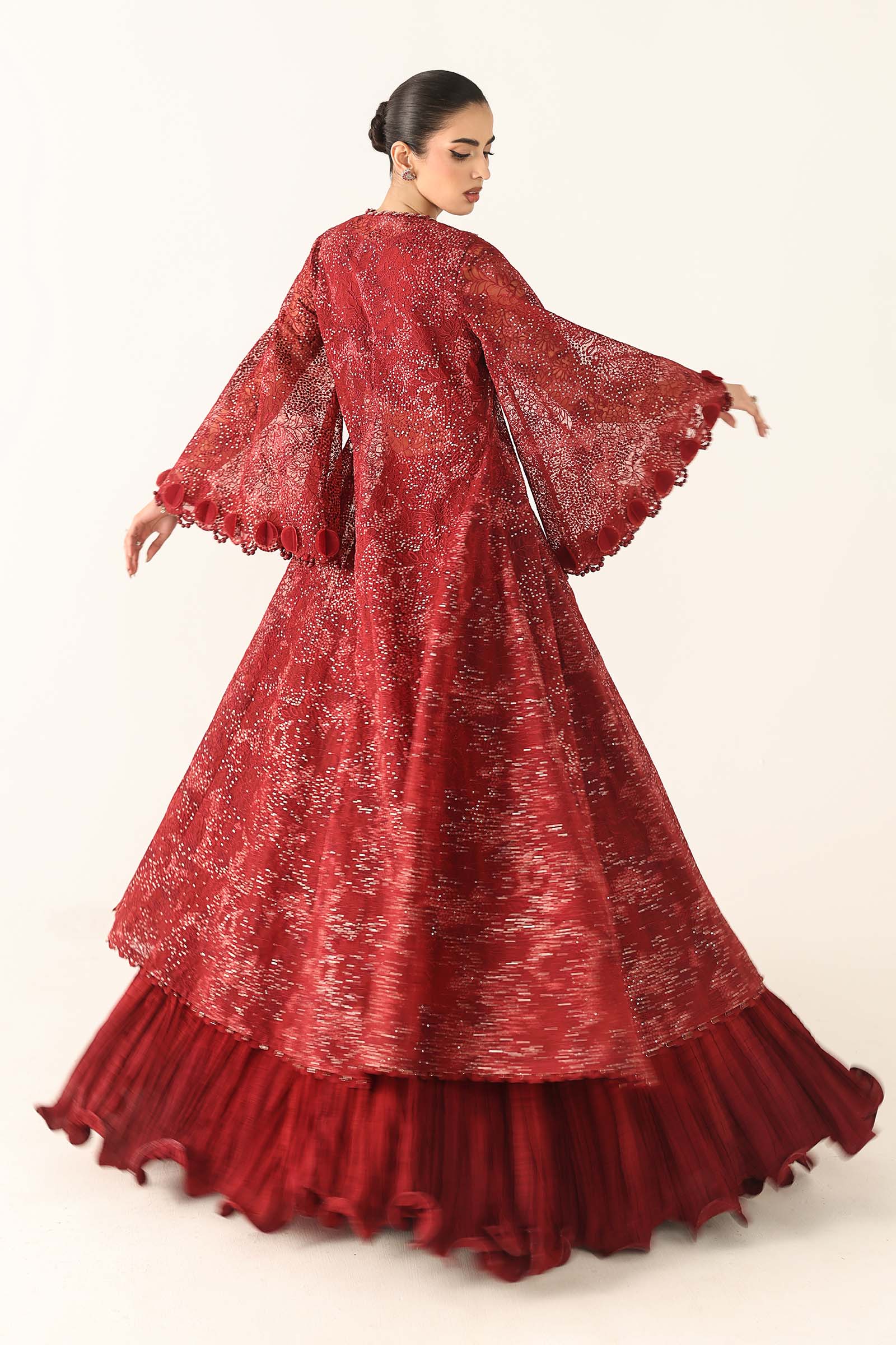 Embroidered Organza Fabric (2Pcs) - Image 8