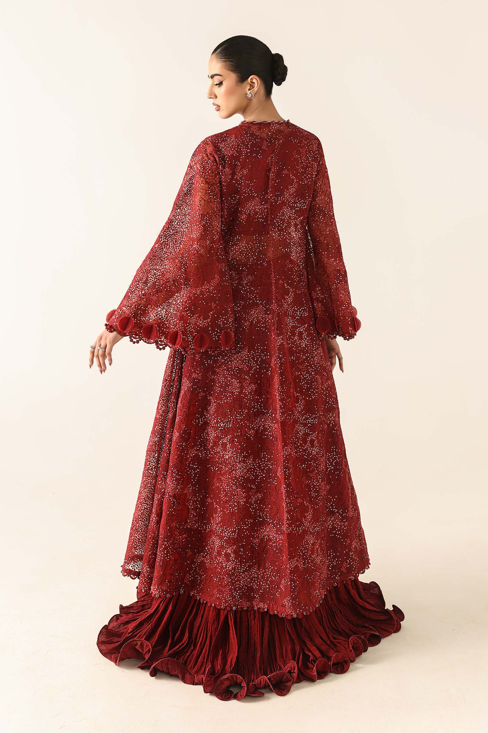 Embroidered Organza Fabric (2Pcs) - Image 9