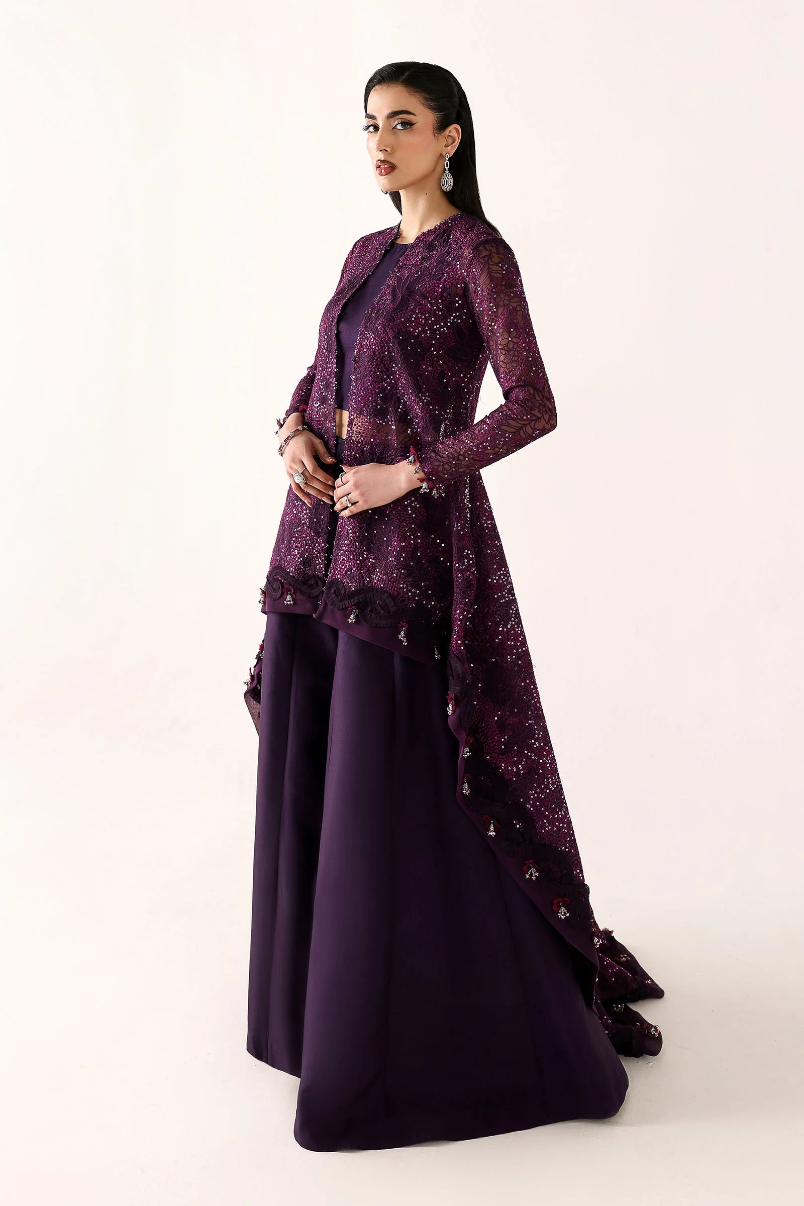 Embroidered Organza Fabric (2Pcs) - Image 5