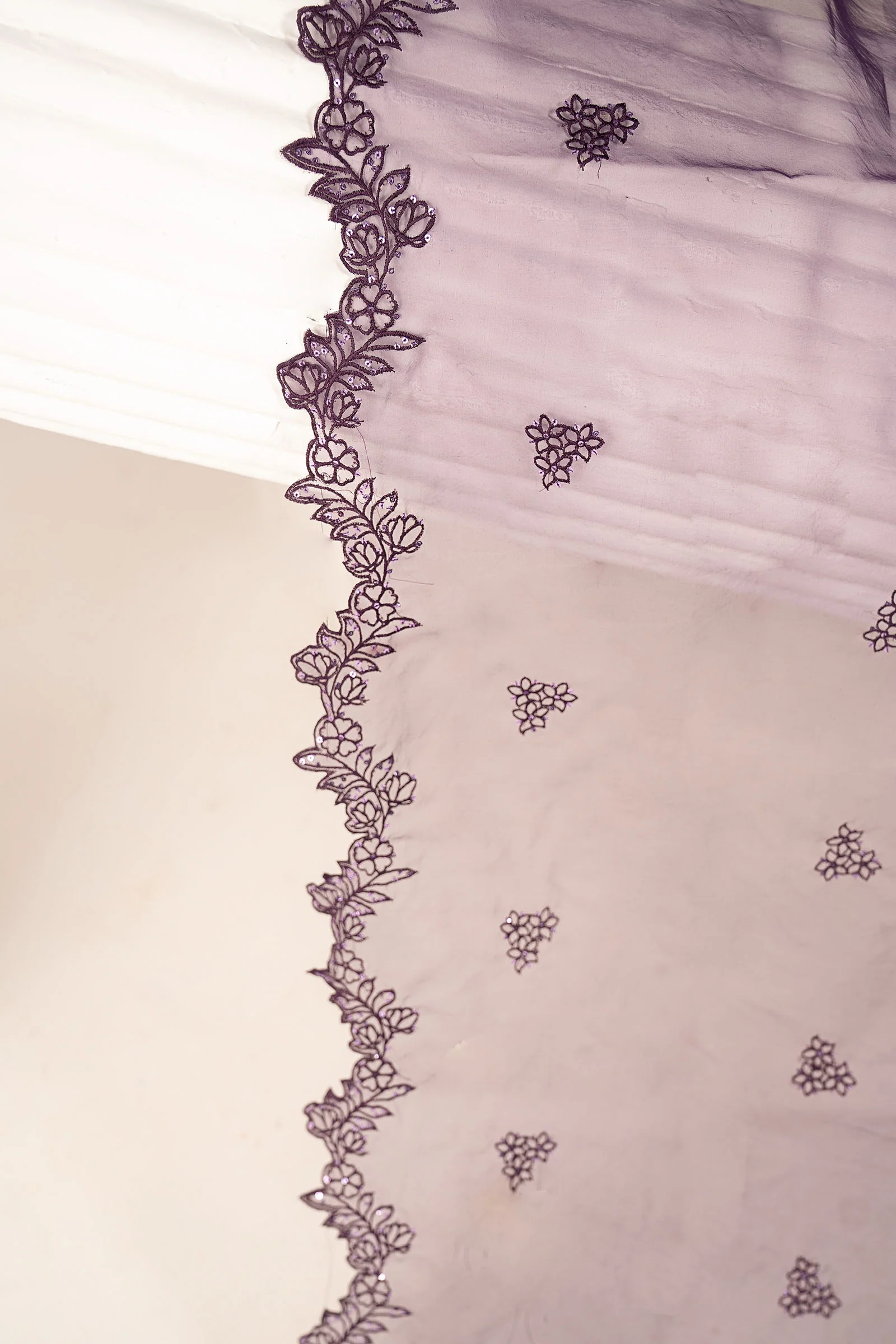 Embroidered Organza Fabric (2Pcs) - Image 7