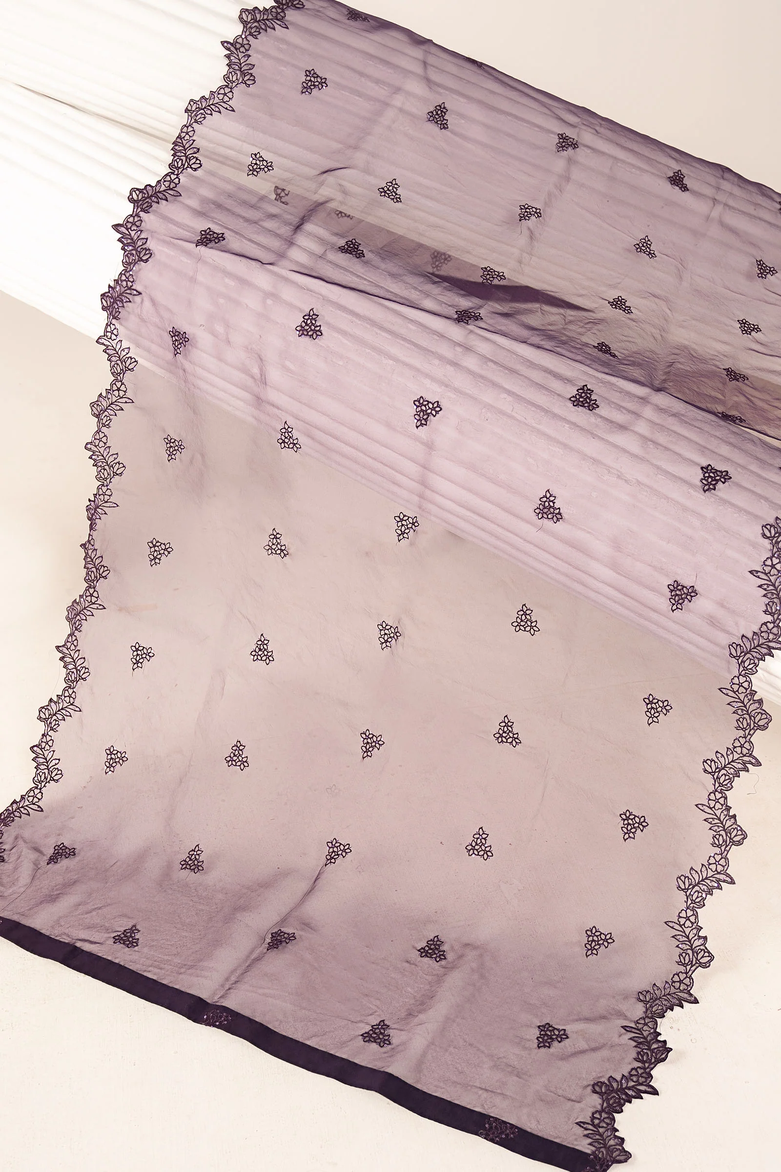 Embroidered Organza Fabric (2Pcs) - Image 8