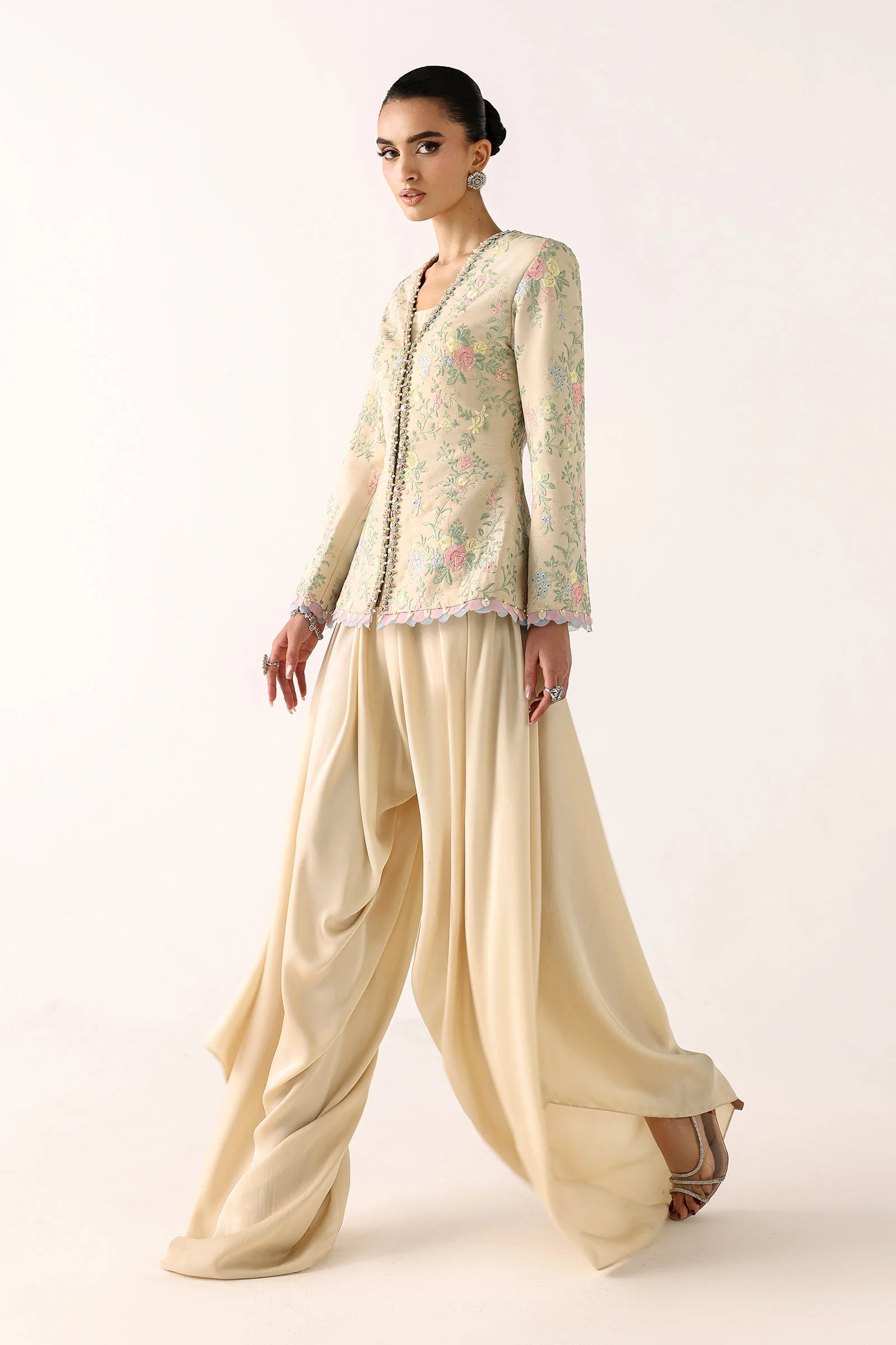 Embroidered Chiffon Fabric (2Pcs) - Image 5
