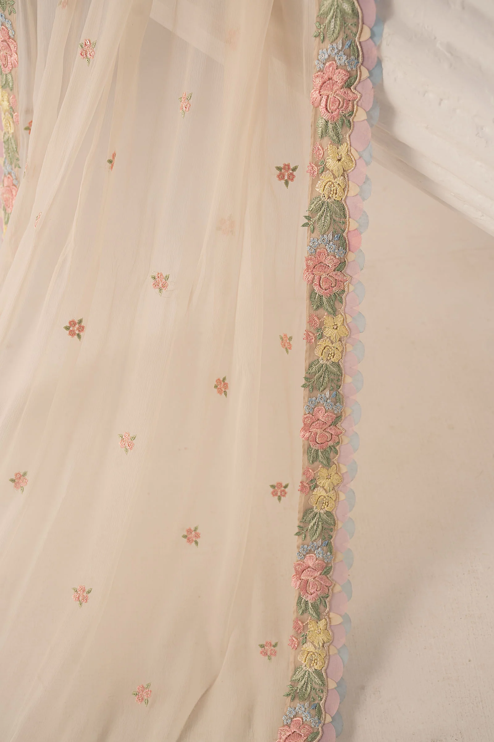 Embroidered Chiffon Fabric (2Pcs) - Image 6