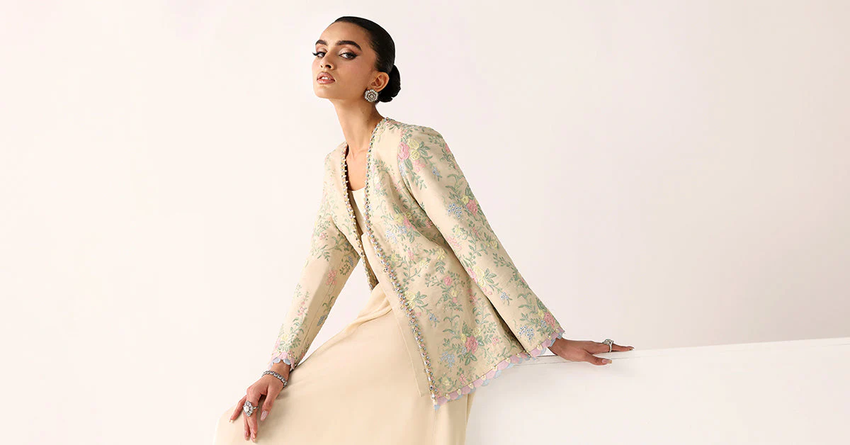 Embroidered Chiffon Fabric (2Pcs) - Image 8