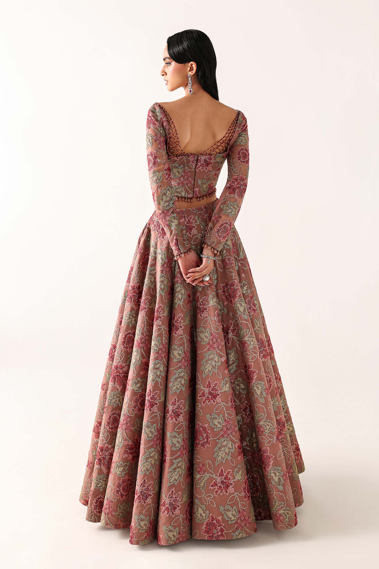 Embroidered Chiffon Fabric (3Pcs) - Image 5
