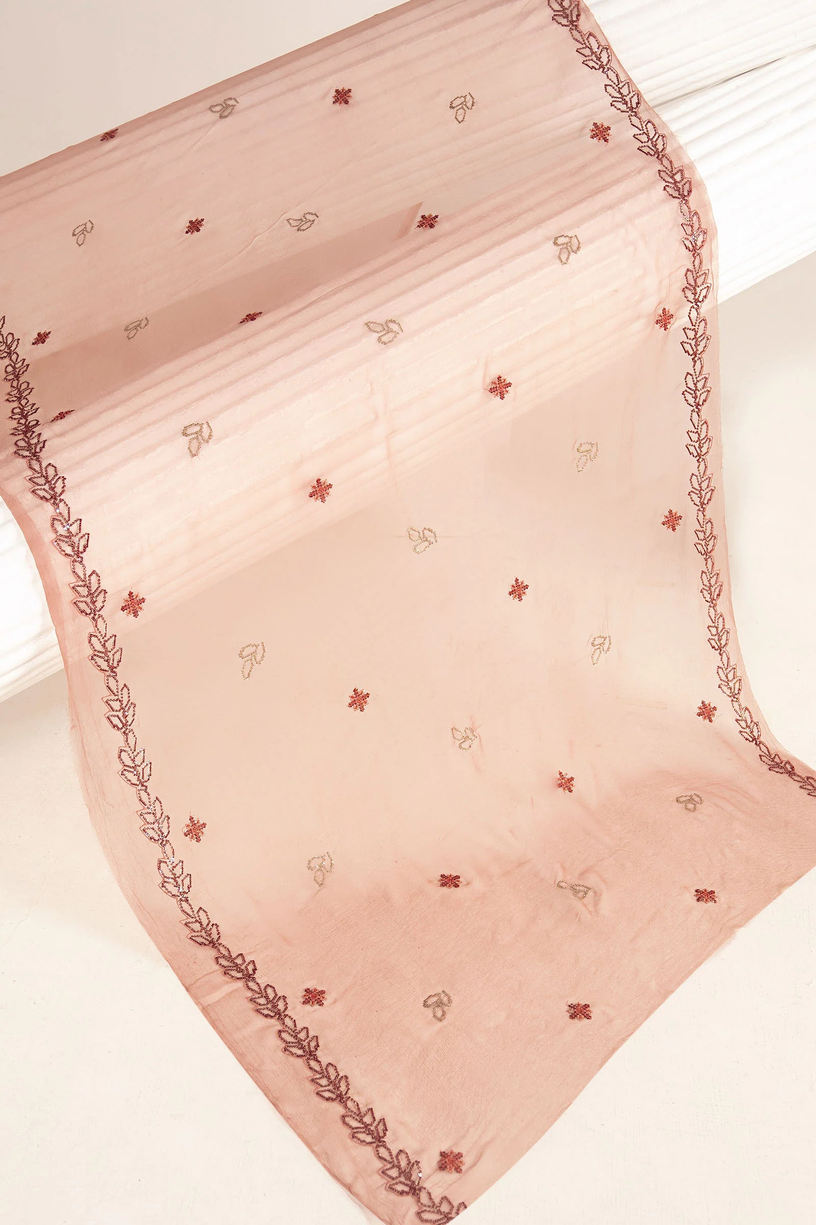 Embroidered Chiffon Fabric (3Pcs) - Image 8