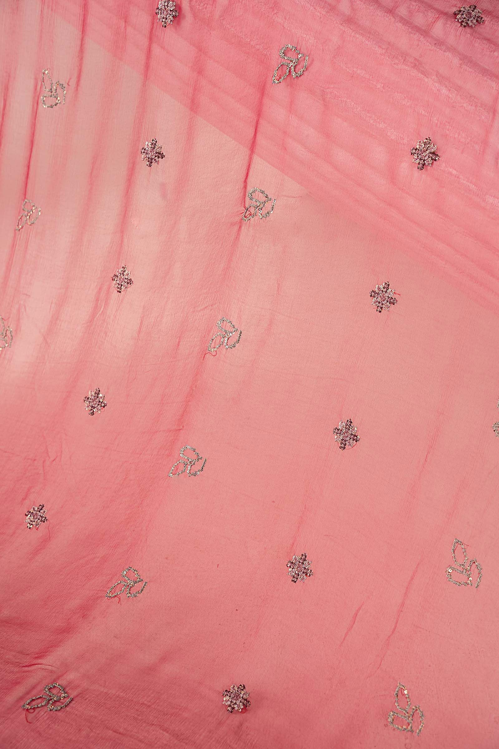 Embroidered Chiffon Fabric (3Pcs) - Image 8