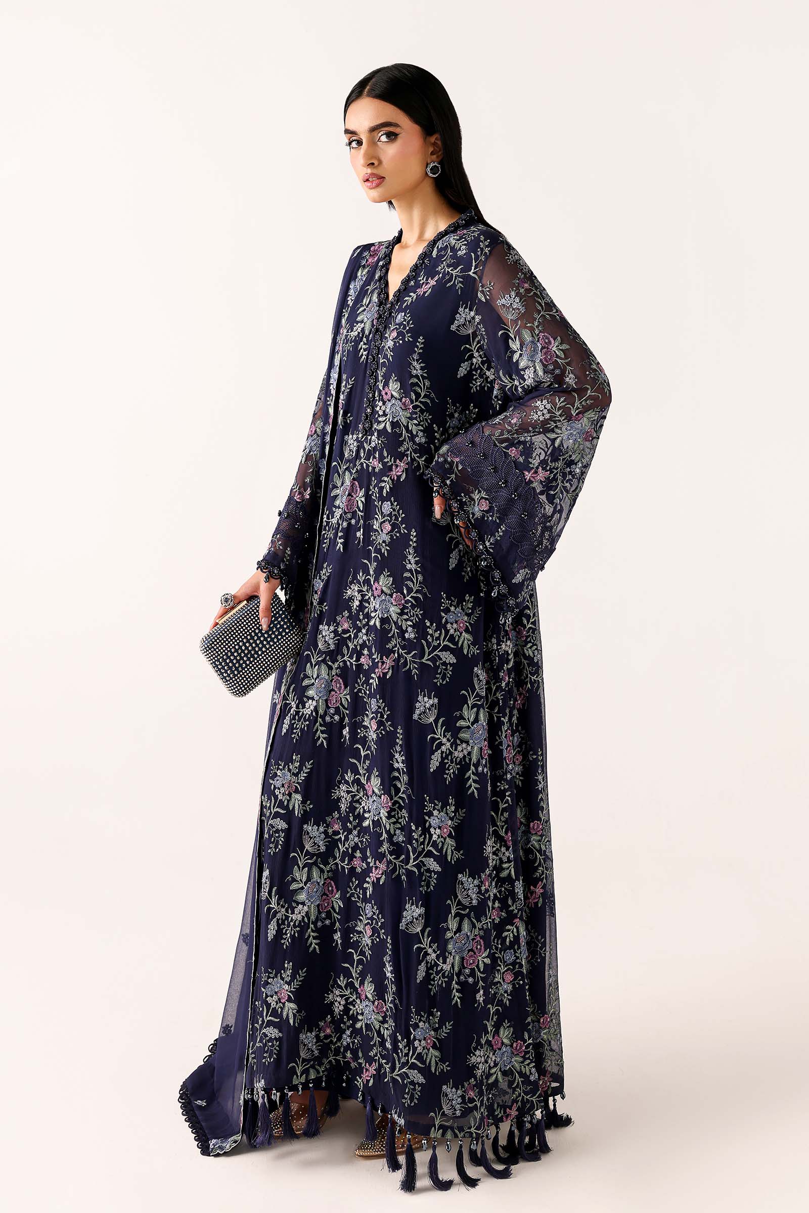 Embroidered Chiffon Fabric (3Pcs) - Image 7