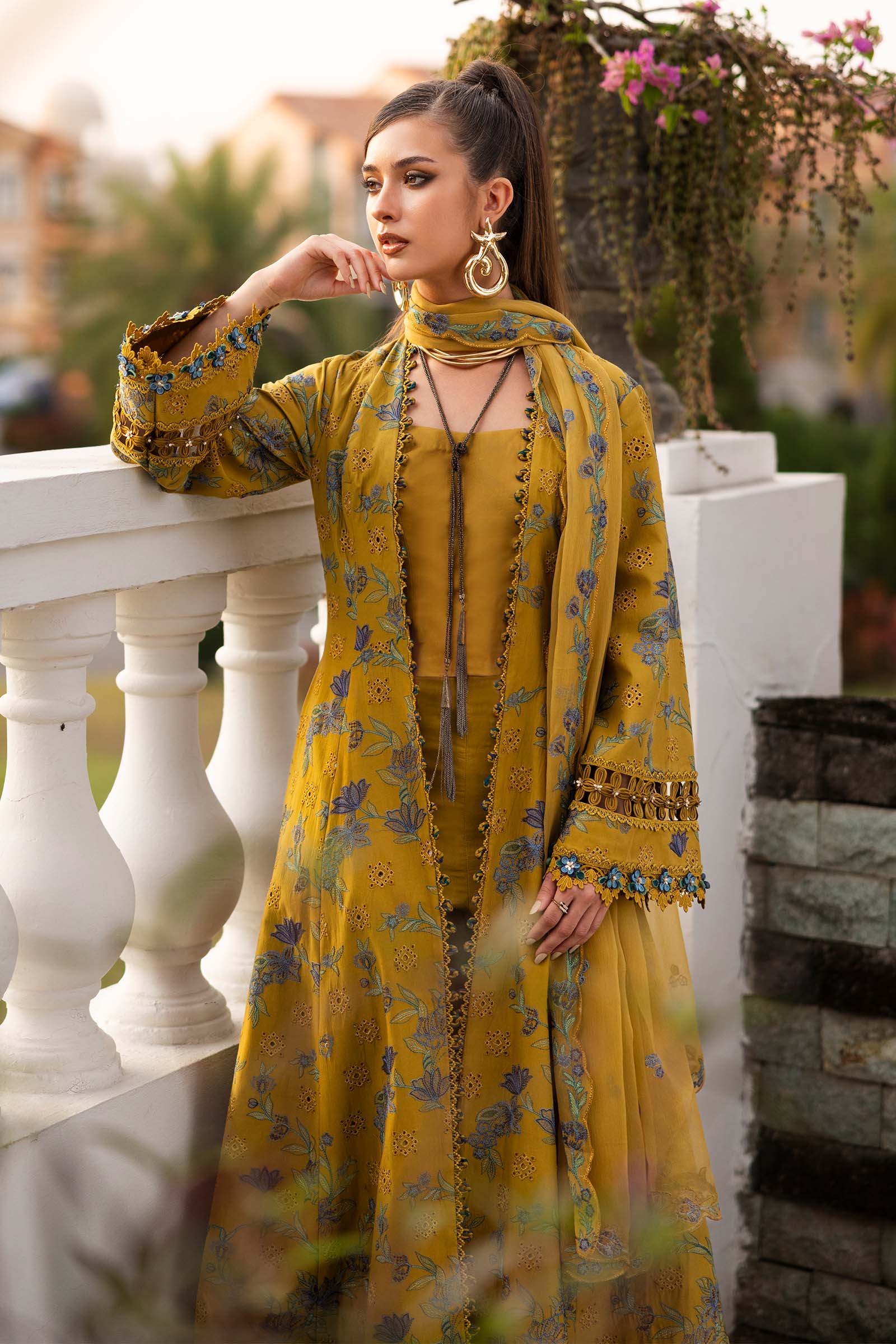 Embroidered Lawn Fabric (2Pcs) - Image 2