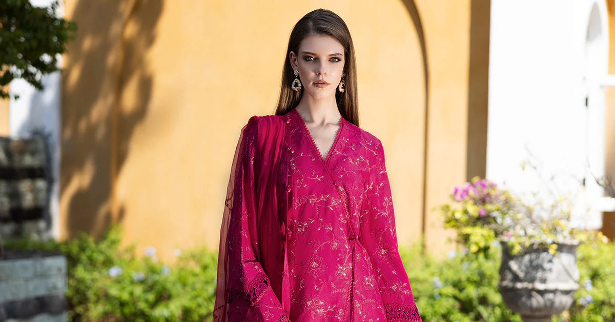 Embroidered Lawn Fabric (2Pcs) - Image 7