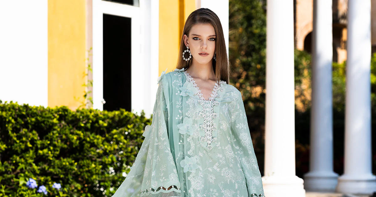 Embroidered Lawn Fabric (2Pcs) - Image 11