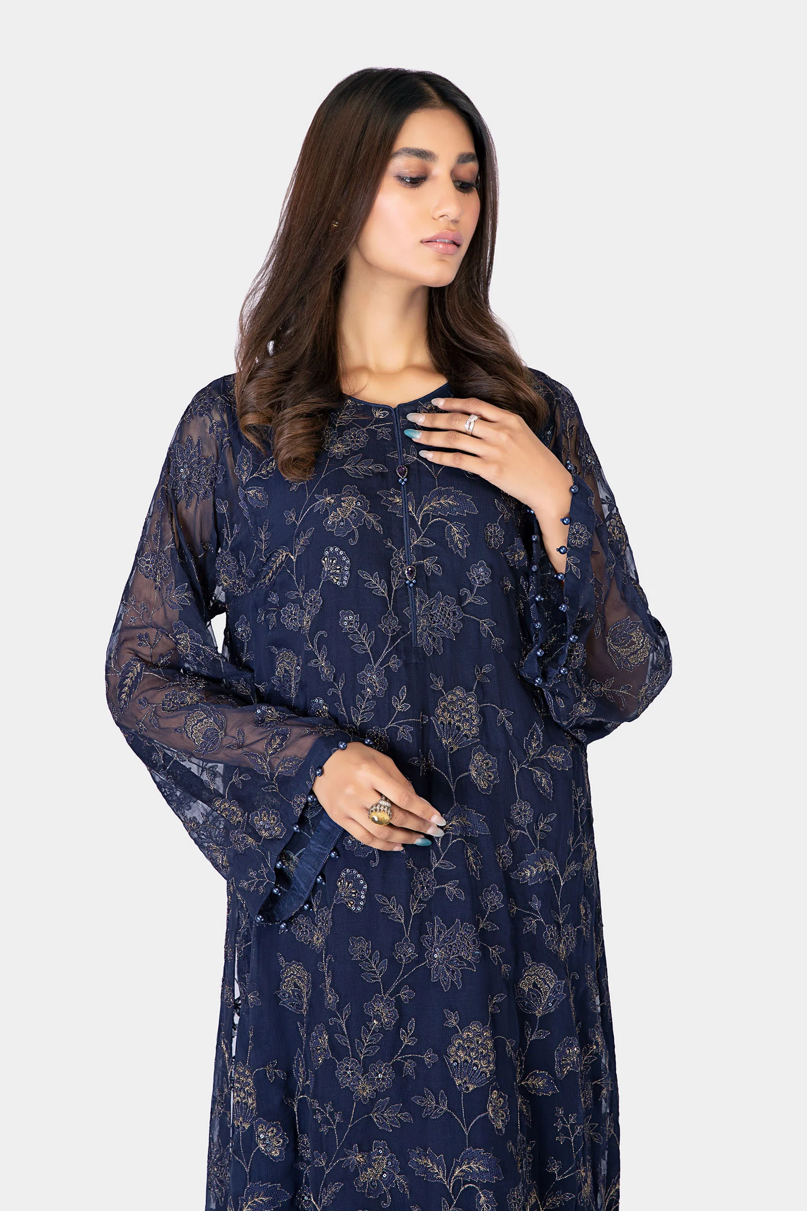 M.Luxe Fabrics LF-305-Blue - Image 2