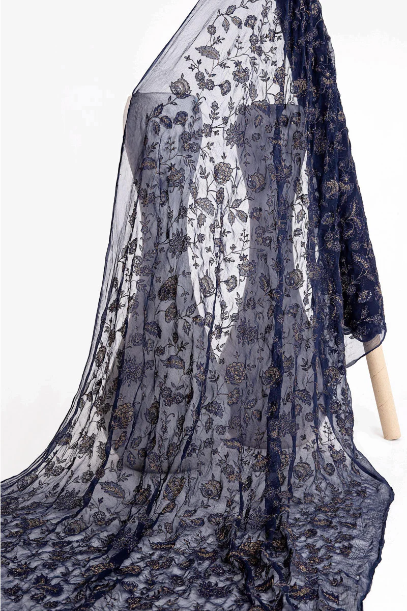 M.Luxe Fabrics LF-305-Blue - Image 4