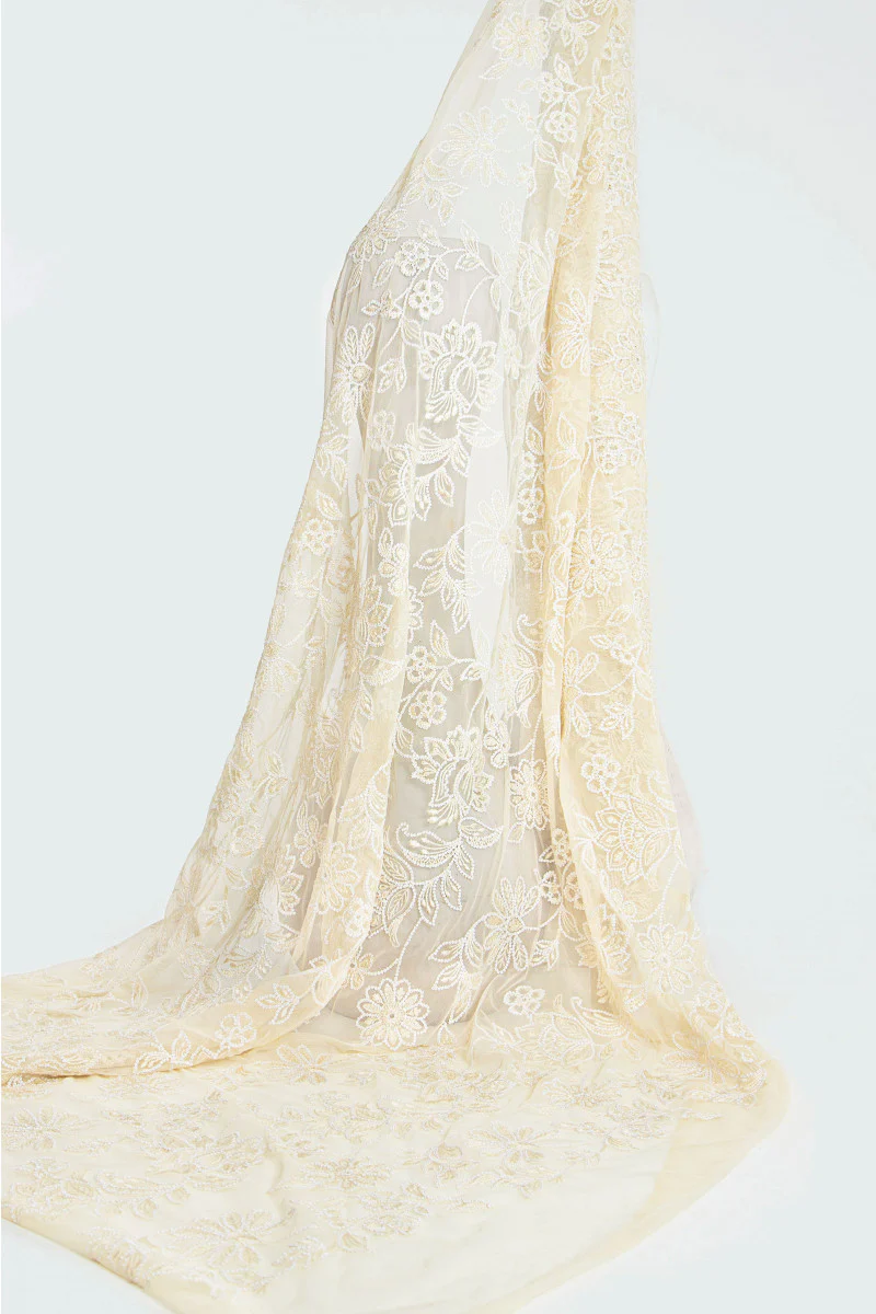 M.Luxe Fabrics LF-319-Off White - Image 4