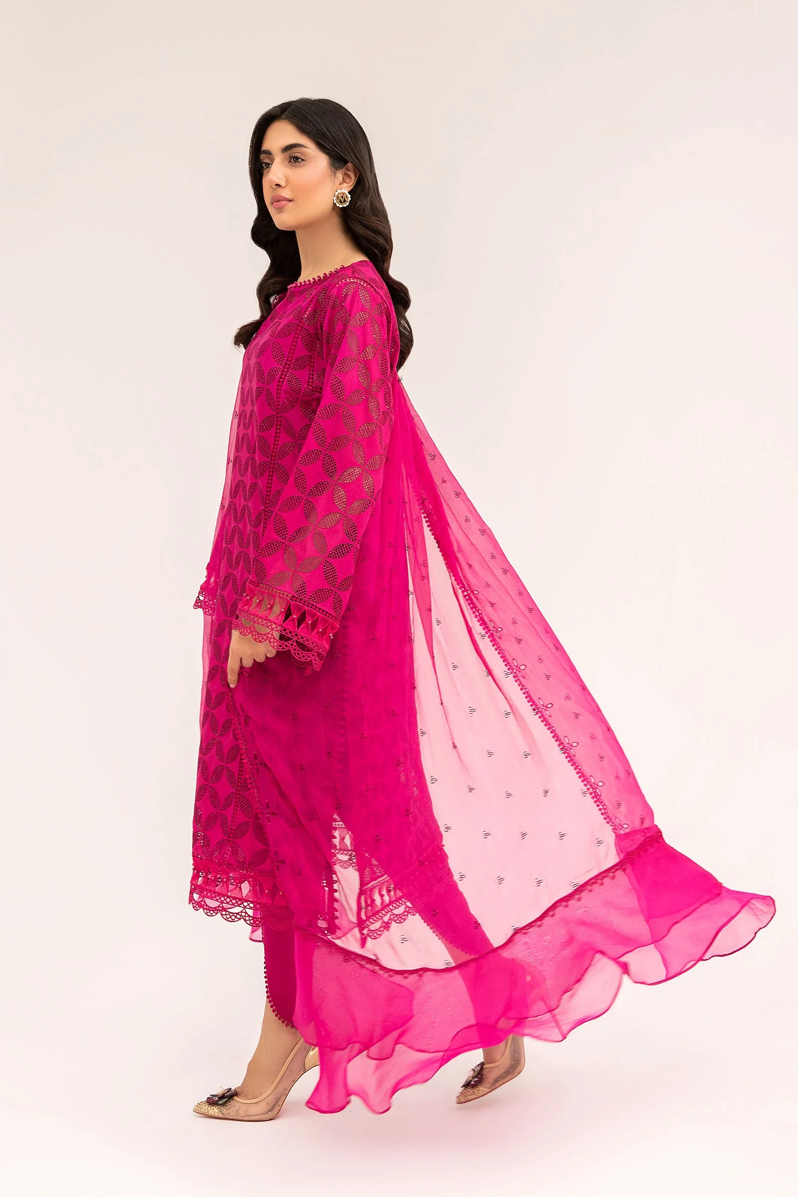 M.Luxe Fabrics Pink LF-401 - Image 3