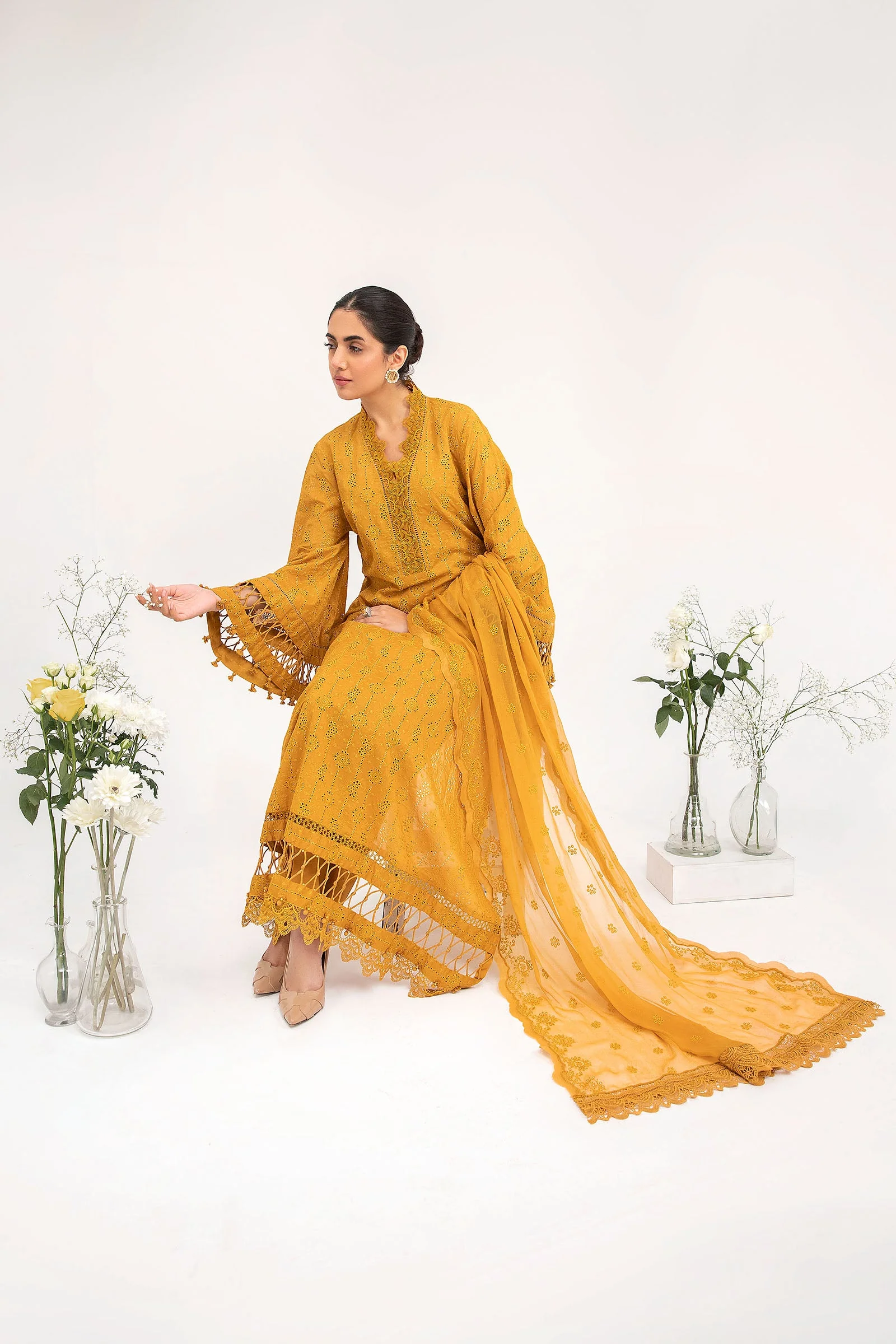 M.Luxe Fabrics Mustard LF-404 - Image 3