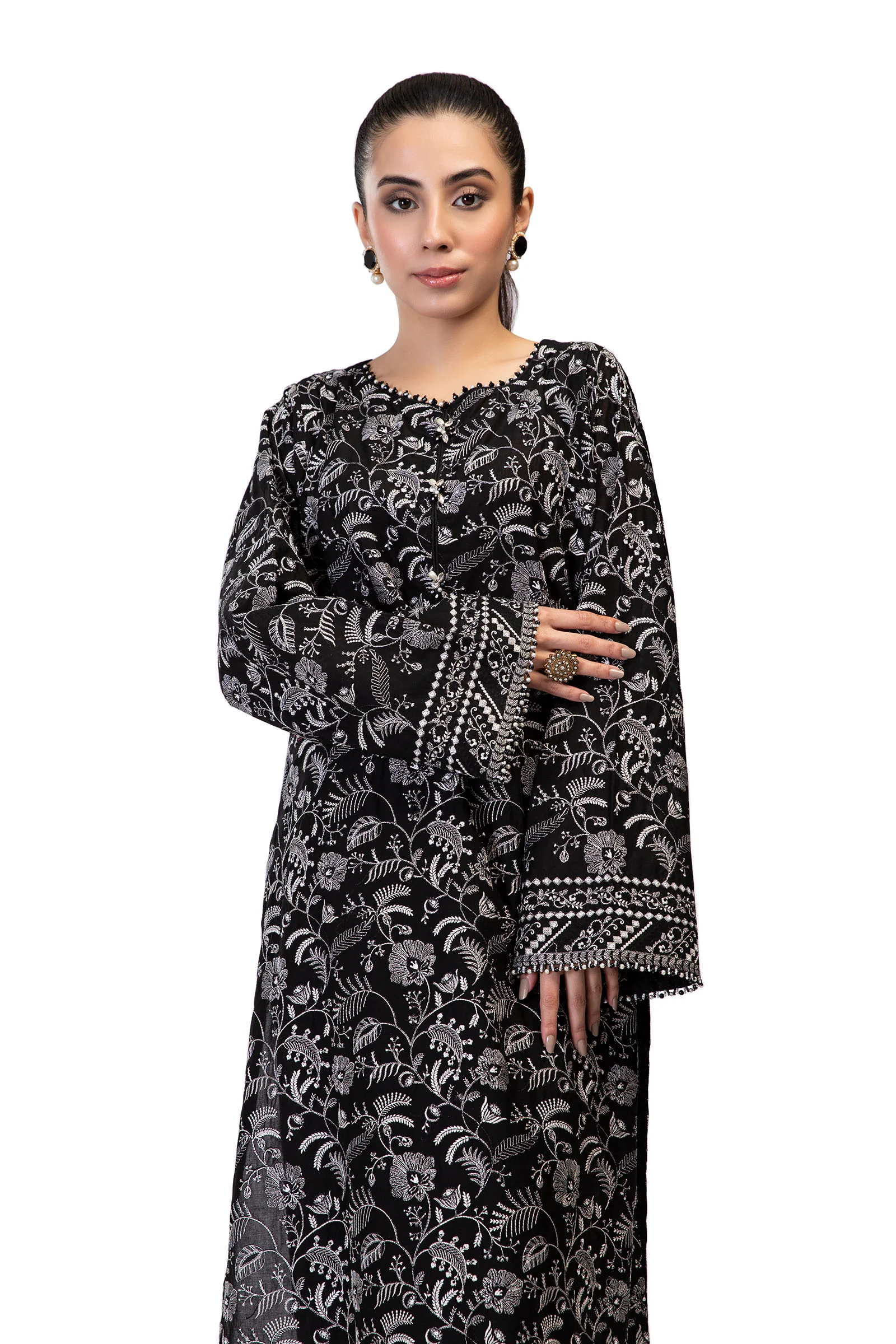 M.Luxe Fabrics Black LF-406 - Image 2