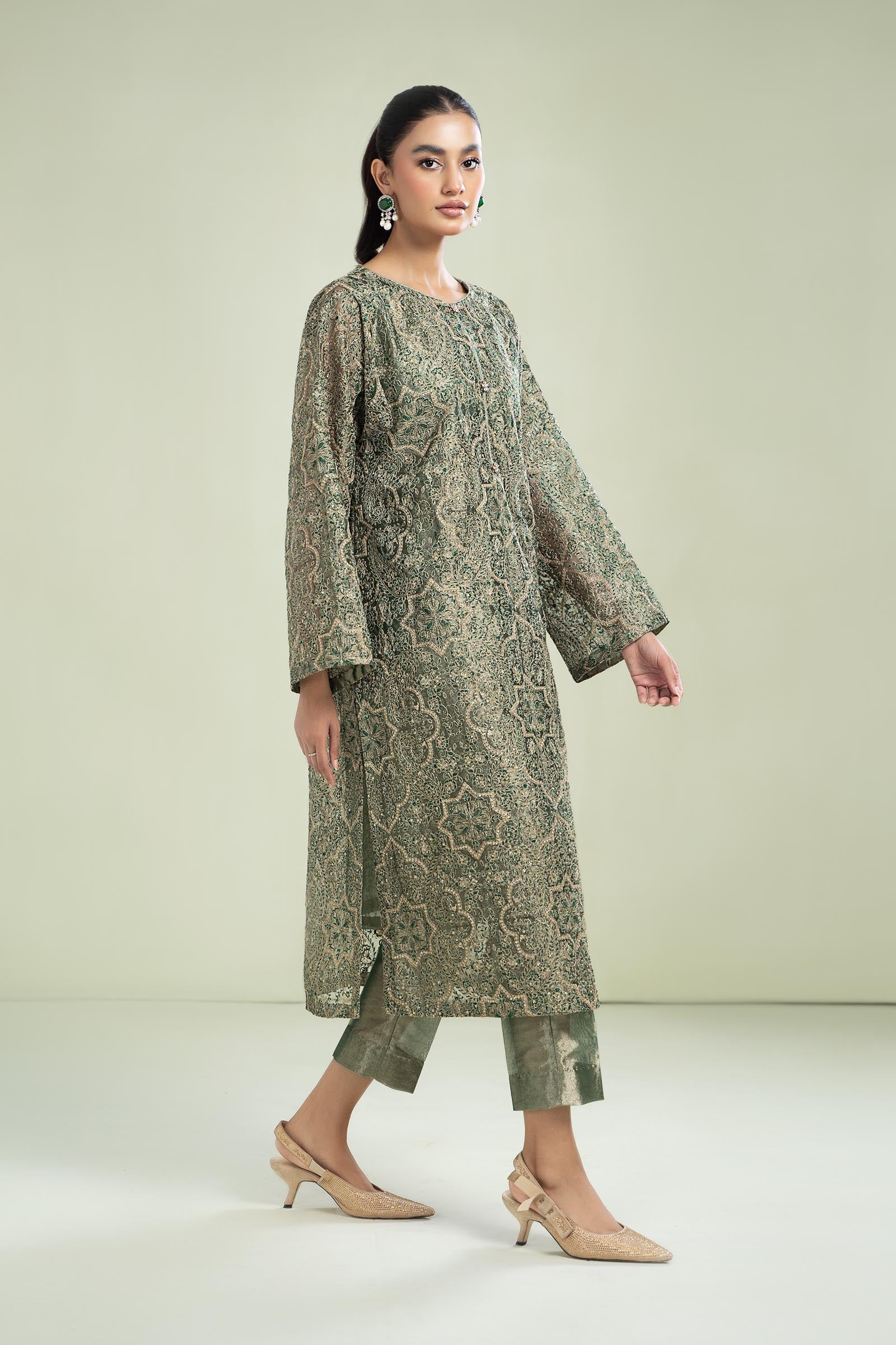 M.Luxe Fabrics Botel Green LF-502 - Image 3