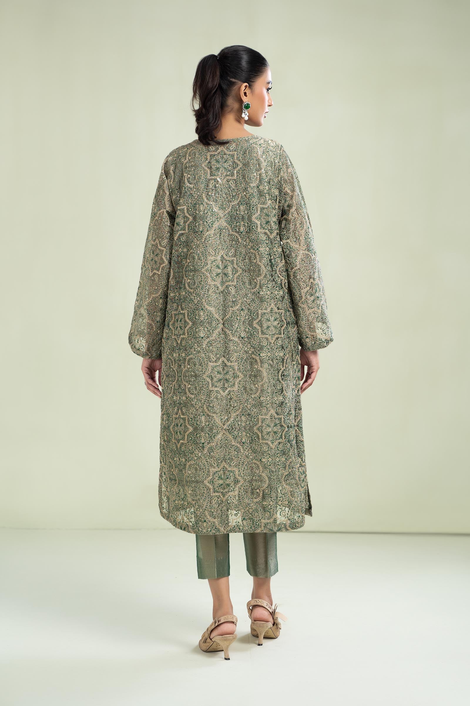 M.Luxe Fabrics Botel Green LF-502 - Image 4