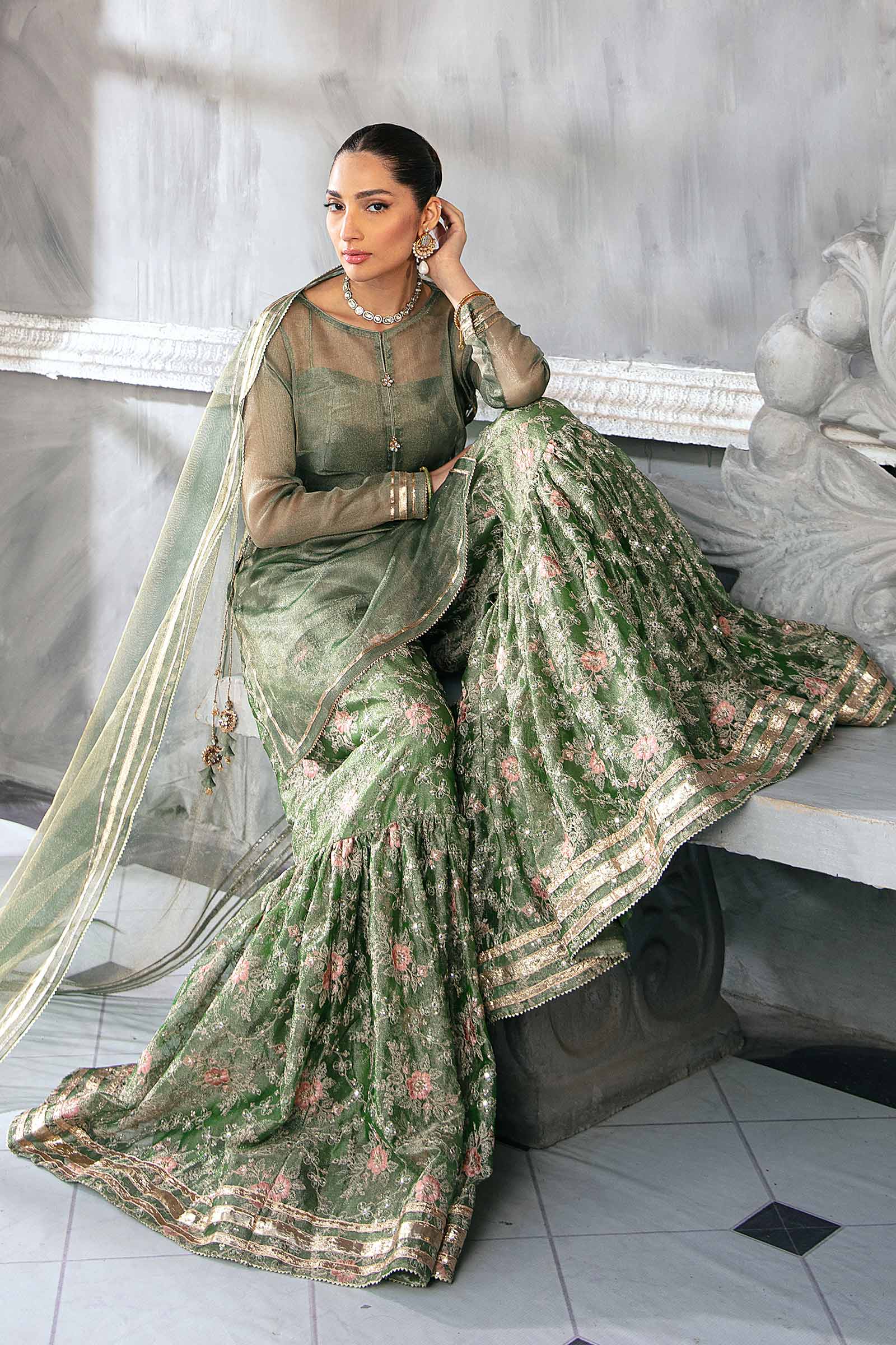 M.Luxe Fabrics Green LF-504 - Image 4