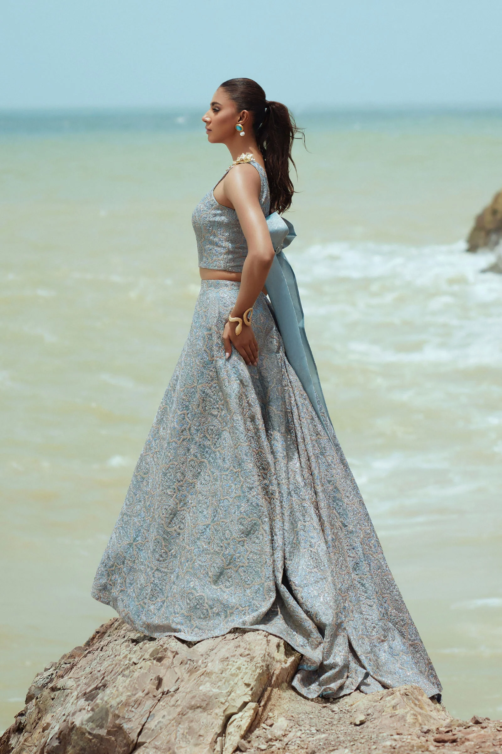 M.Luxe Fabrics Ice Blue LF-505 - Image 2