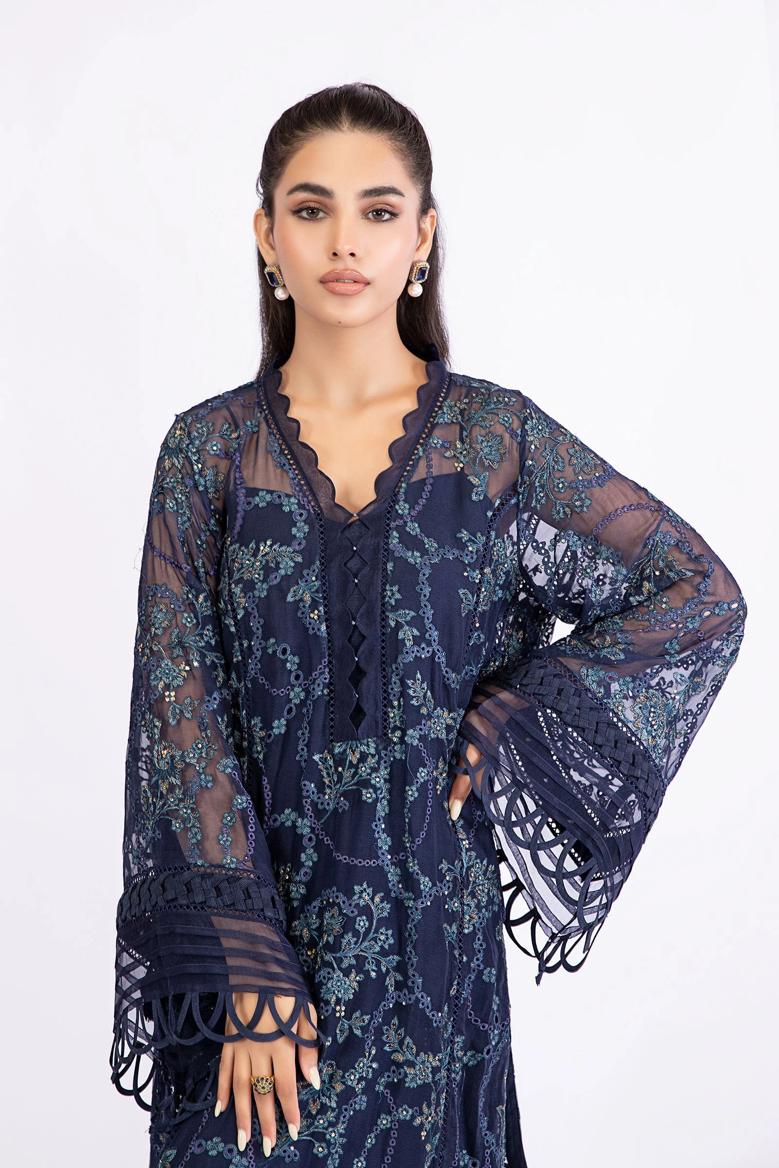 M.Luxe Fabrics Blue LF-510 - Image 2